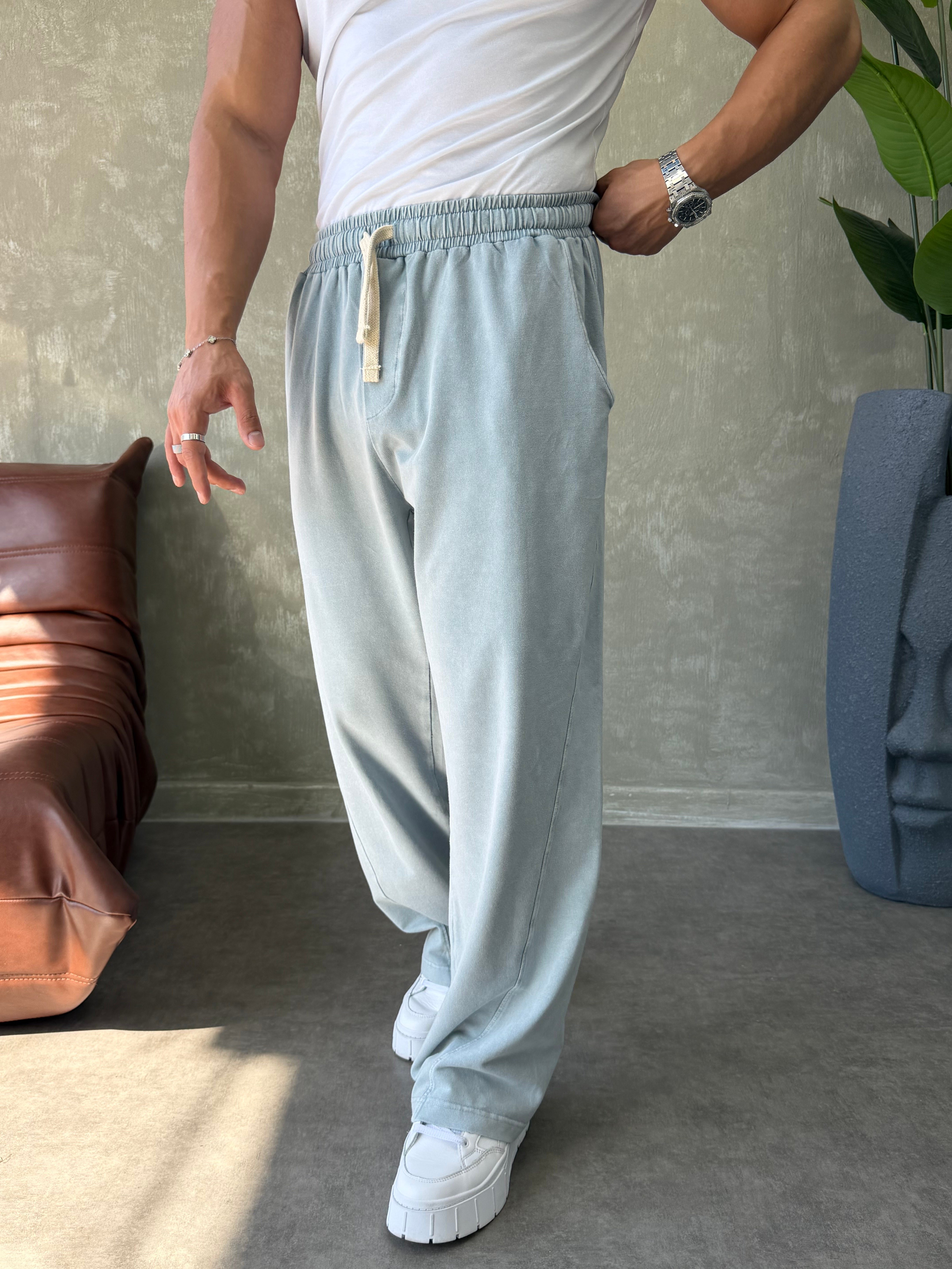 YIKAMALI BAGGY EŞOFMAN ALTI BUZ GRİ