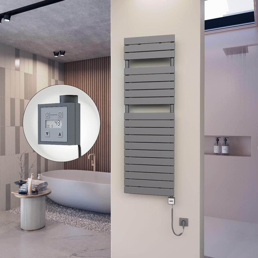10H Elektrikli Havlupan 500x1550 Antrasit Ktx3 1000 Watt Spiral Kablolu