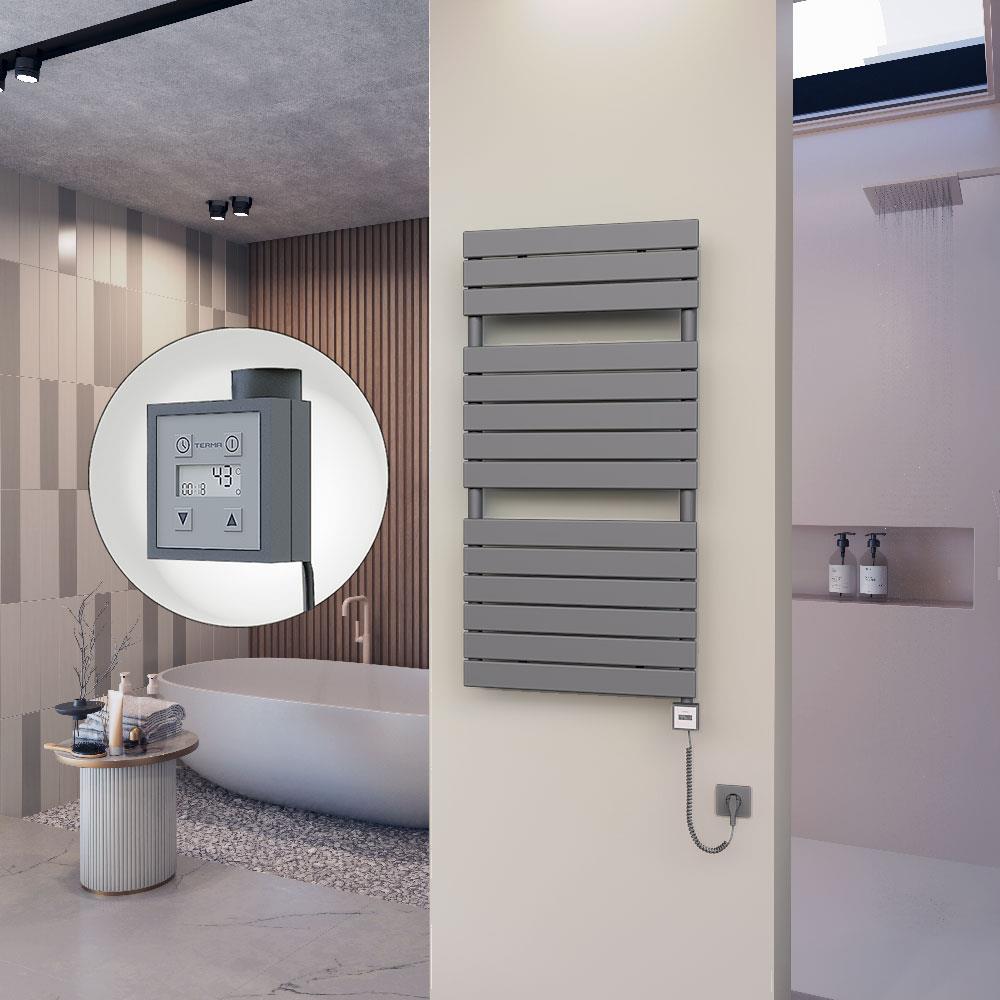 10H Elektrikli Havlupan 600x1180 Antrasit Ktx3 600 Watt Spiral Kablolu