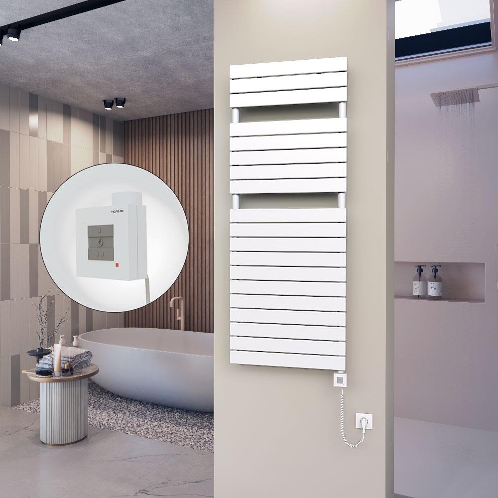 10H Elektrikli Havlupan 600x1550 Beyaz Ktx1 1000 Watt Spiral Kablolu