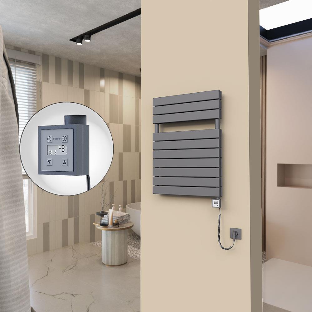 20H Elektrikli Havlupan 600x810 Antrasit Ktx3 1000 Watt Spiral Kablolu