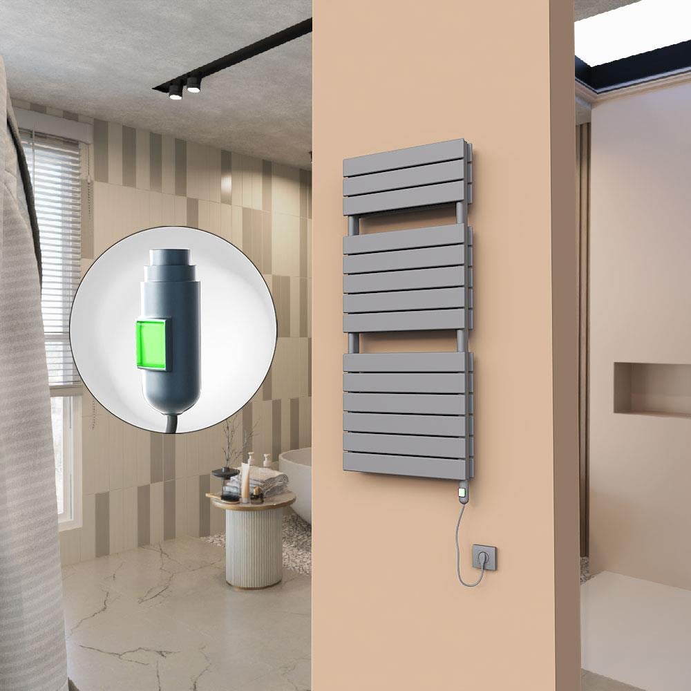 21H Elektrikli Havlupan 500x1180 Antrasit (On/Off Düğmeli) 1200 W