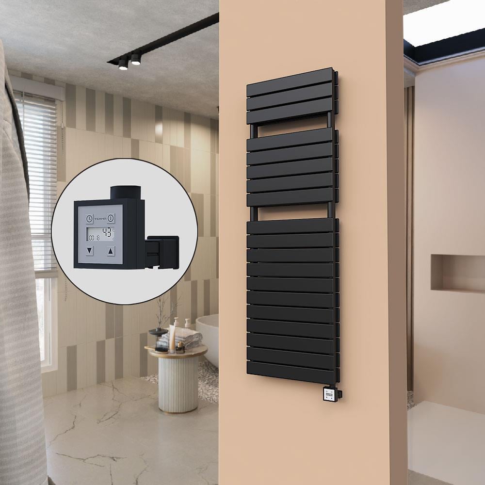 21H Elektrikli Havlupan 500x1550 Mat Siyah Ktx3 1000 W