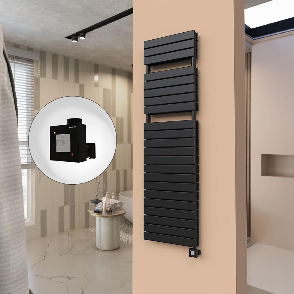 21H Elektrikli Havlupan 500x1772 Mat Siyah Ktx1 1000 Watt