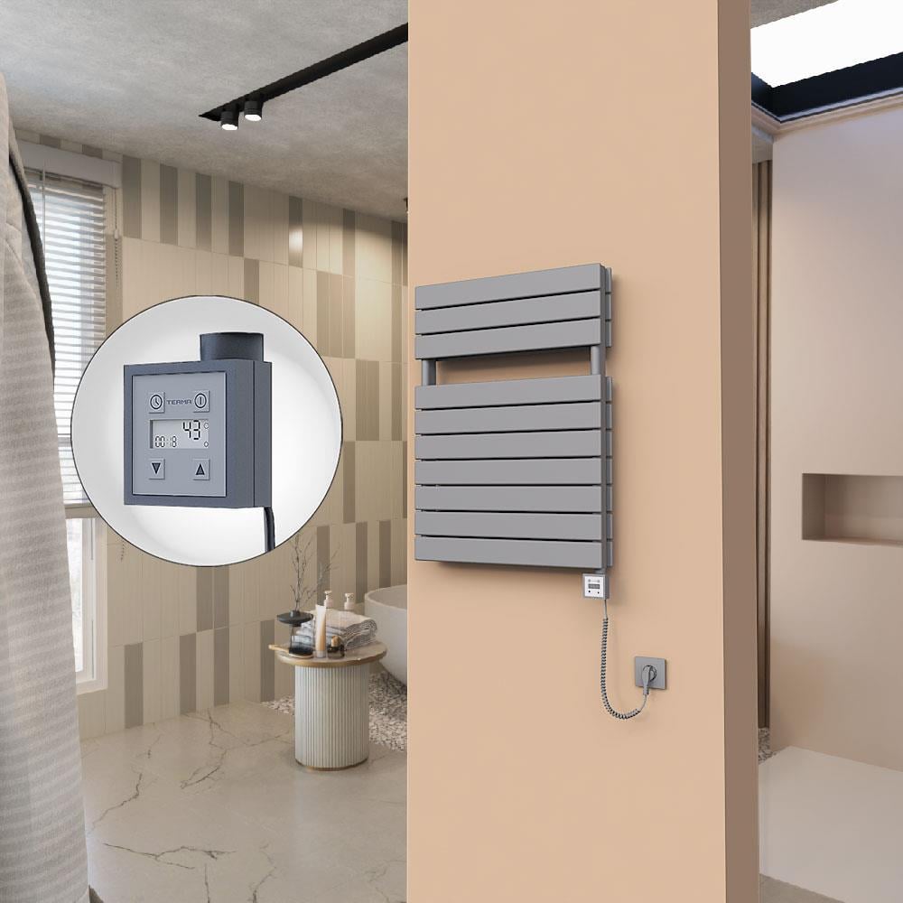 21H Elektrikli Havlupan 600x810 Antrasit Ktx3 1000 Watt Spiral Kablolu