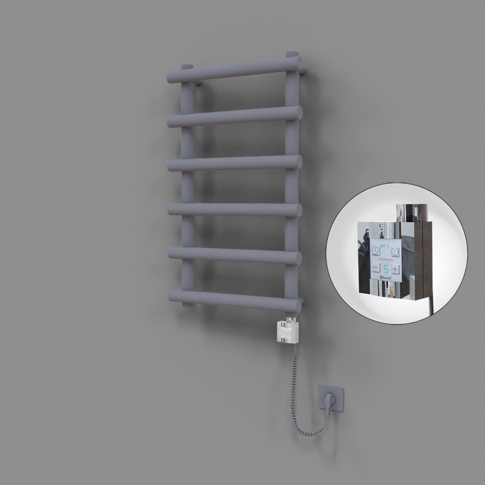 Amazon Dekoratif Elektrikli Havlupan 500x850 Gri (KTX4 Termostat) 300W Spiral Kablolu