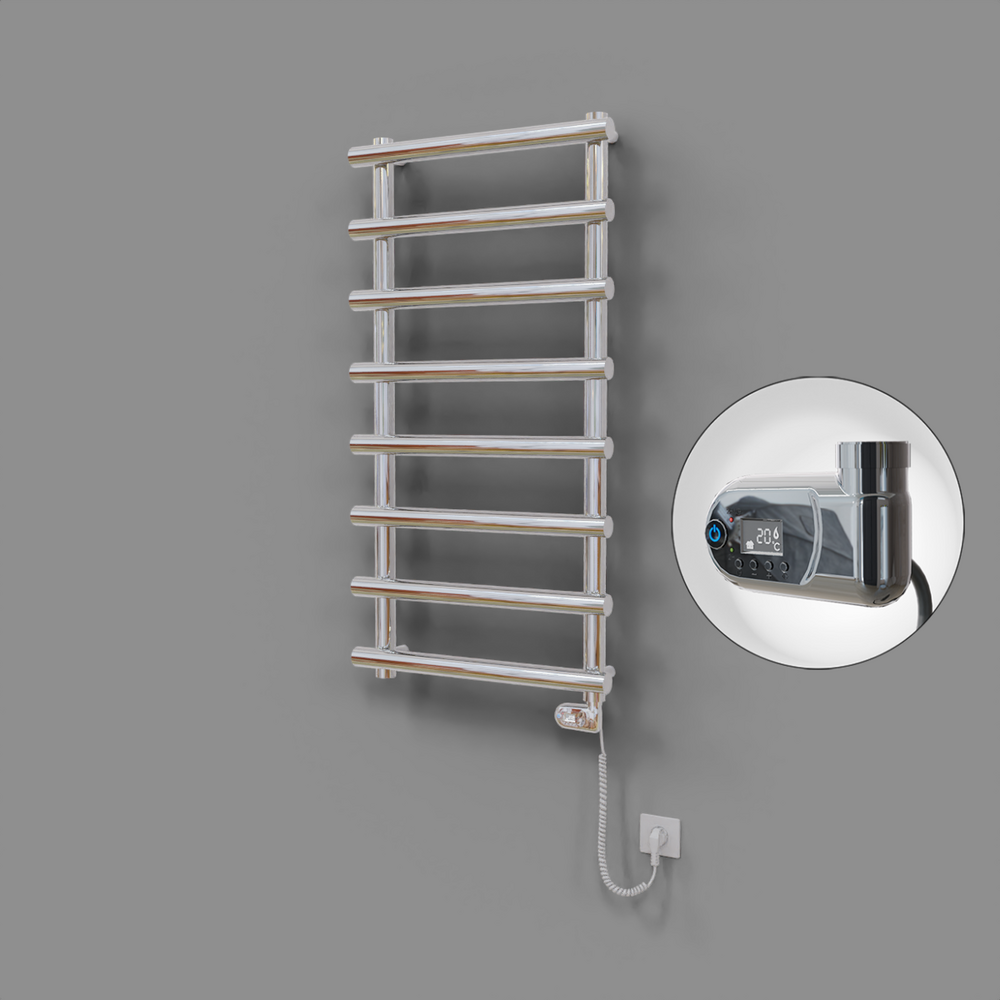 Amazon Dekoratif Elektrikli Havlupan 600x1150 Krom (Thesis Termostat) 300W