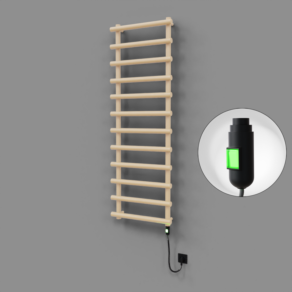 Amazon Dekoratif Elektrikli Havlupan 600x1750 Kapuçino (On/Off Düğmeli) 900W