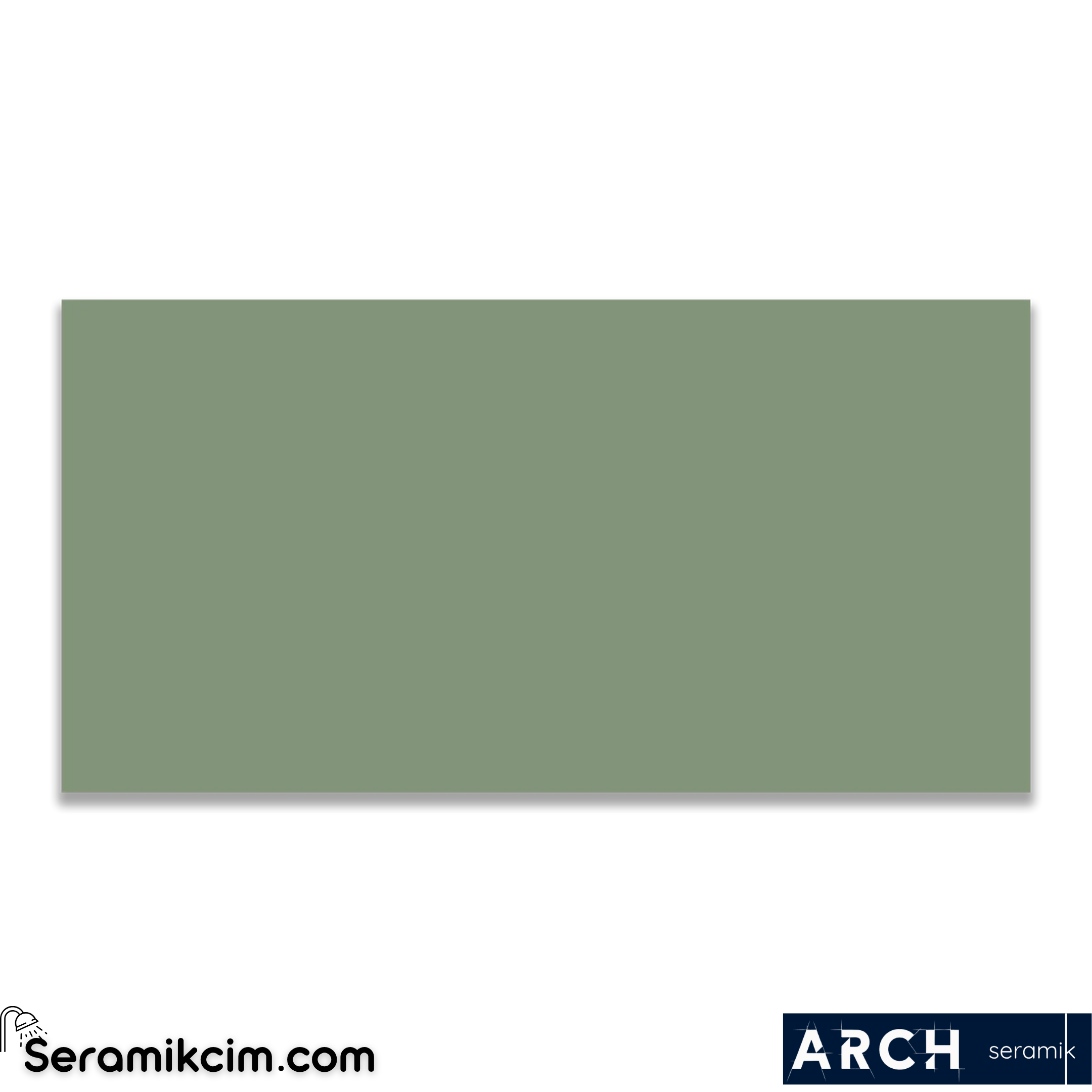 Arch Seramik 10x20 cm Sage Flat Glossy
