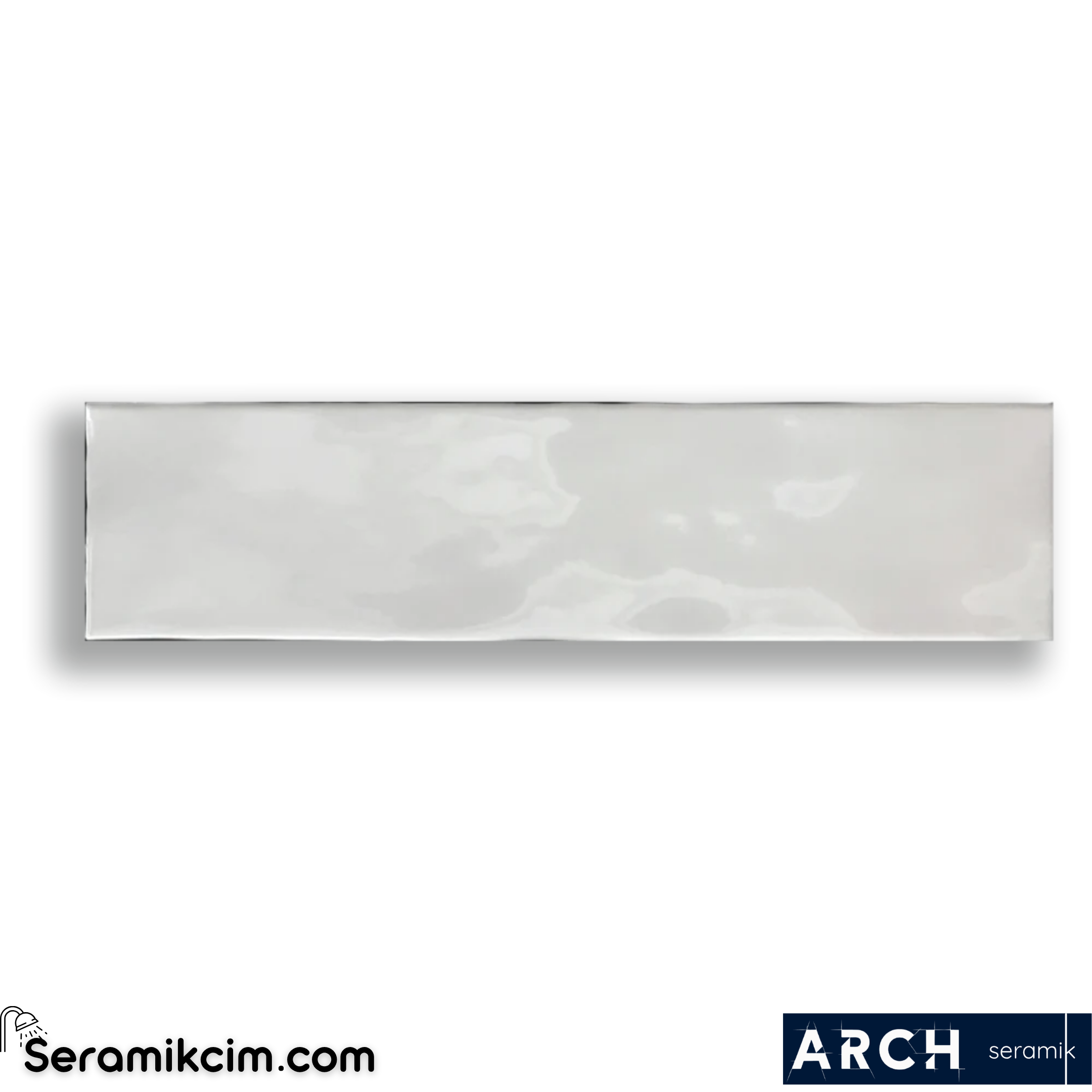 Arch Seramik 10x30 cm Artisan Snow Glossy