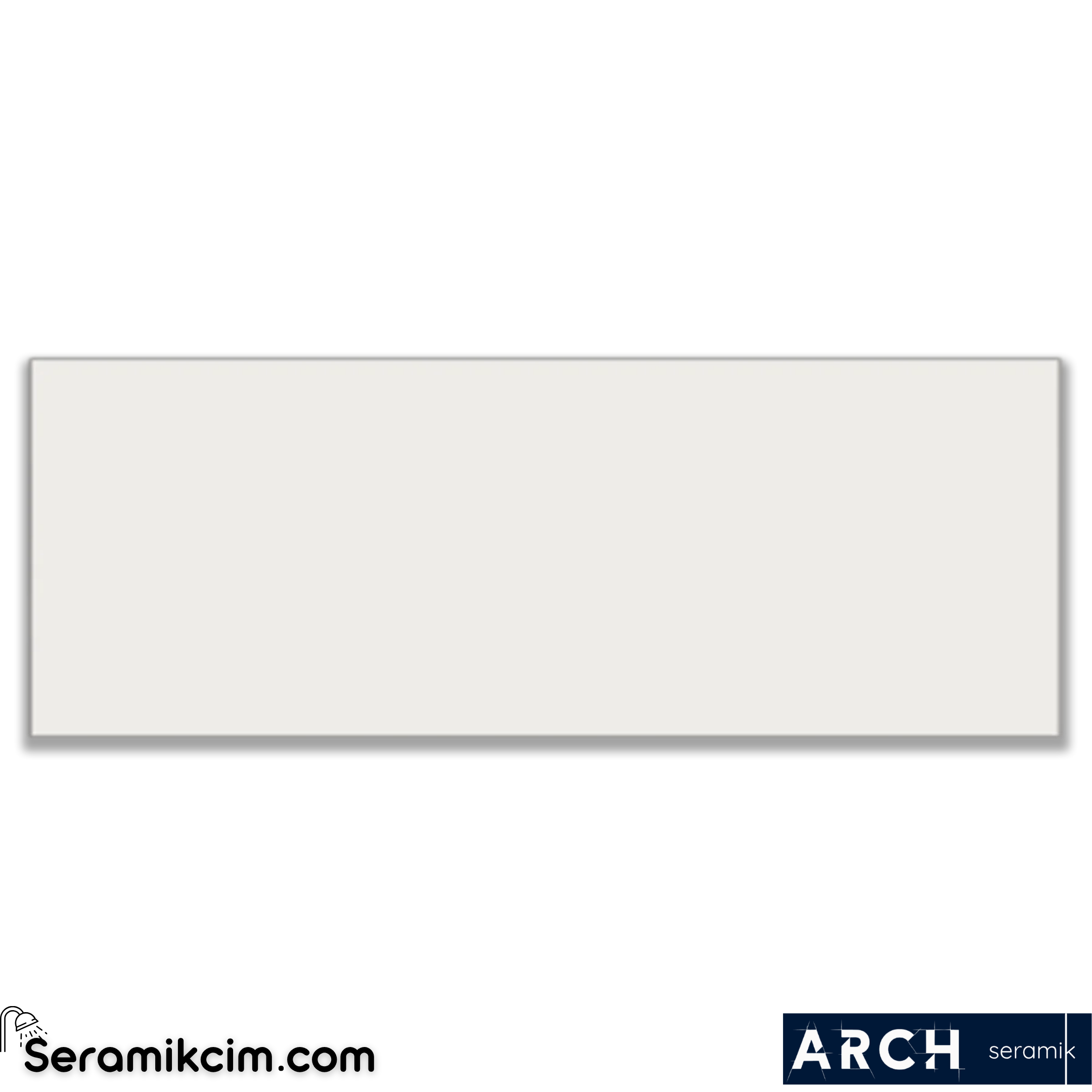 Arch Seramik 10x30 cm White Flat Matt