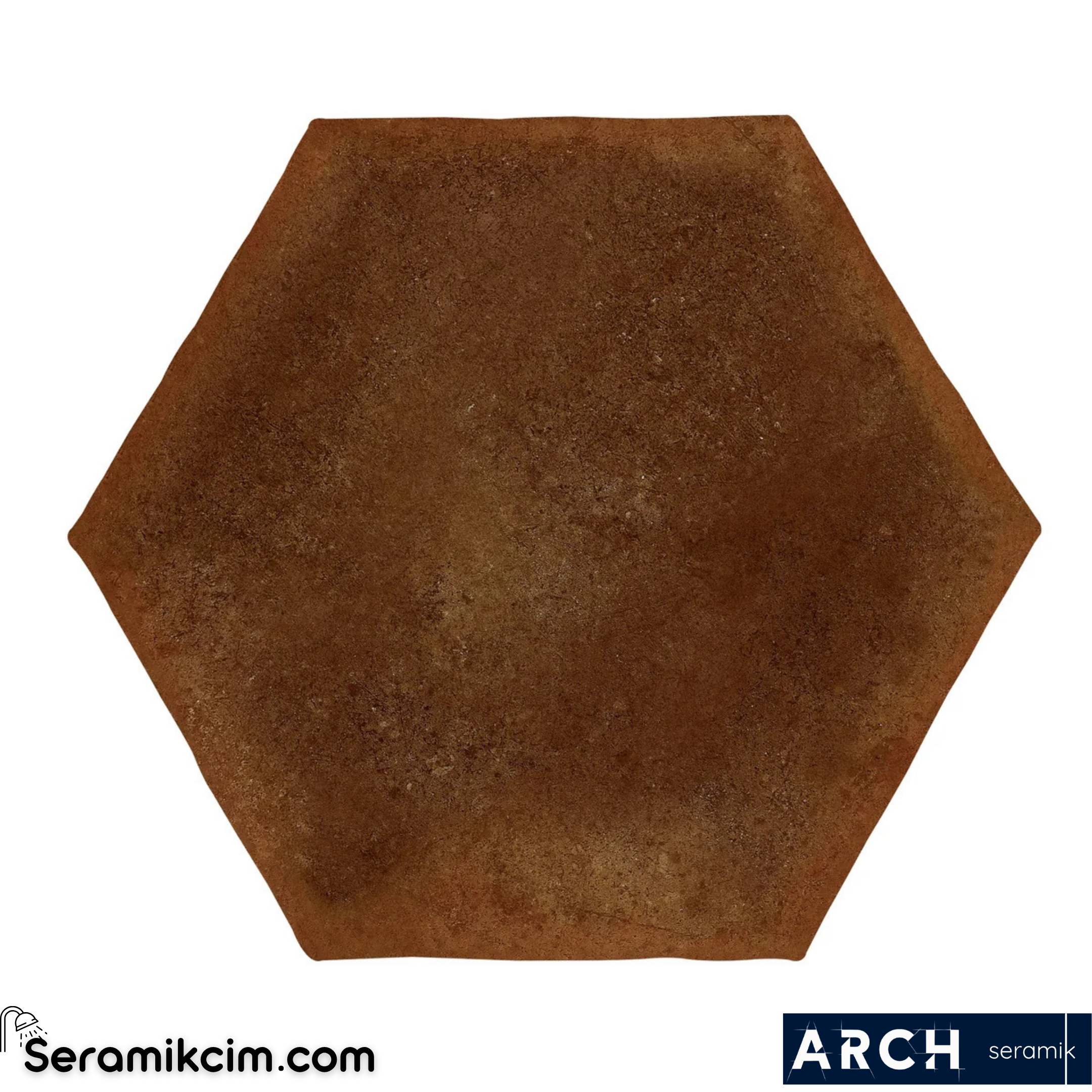Arch Seramik 15x17,5 cm Antic Hexagon Cotto Glossy