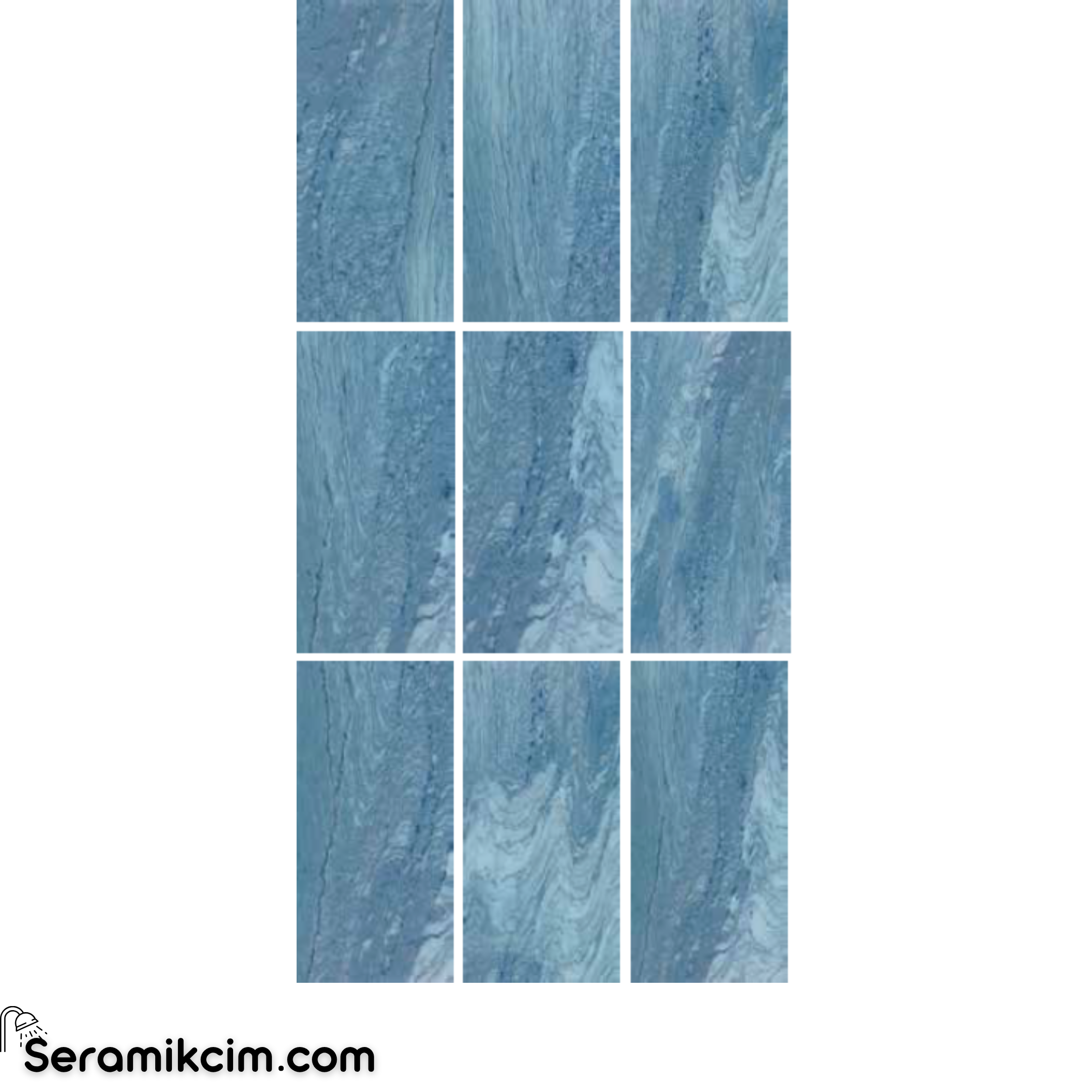 Arch Seramik 30X60 Aqua Blue Flat Matt