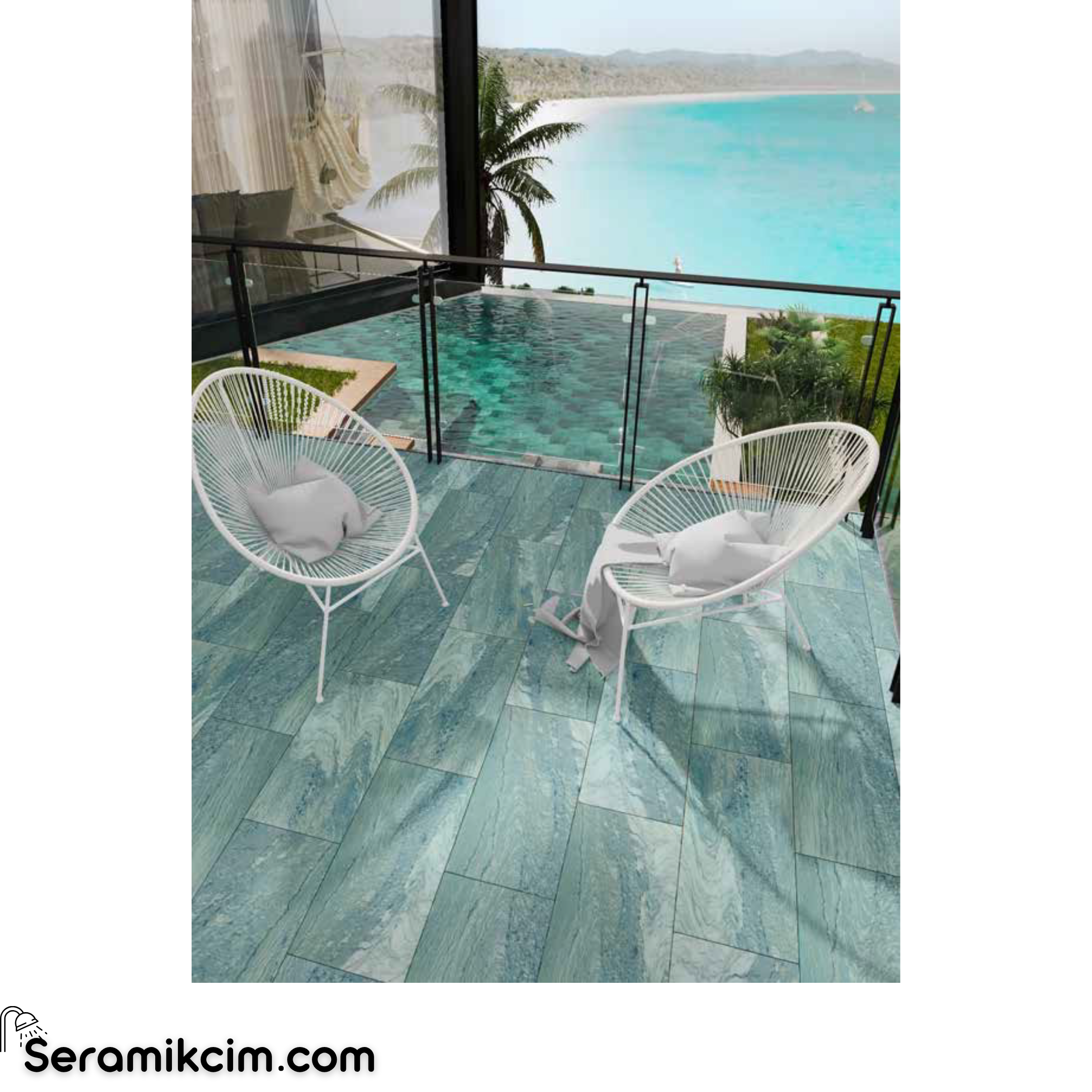 Arch Seramik 30X60 Aqua Green Flat Matt