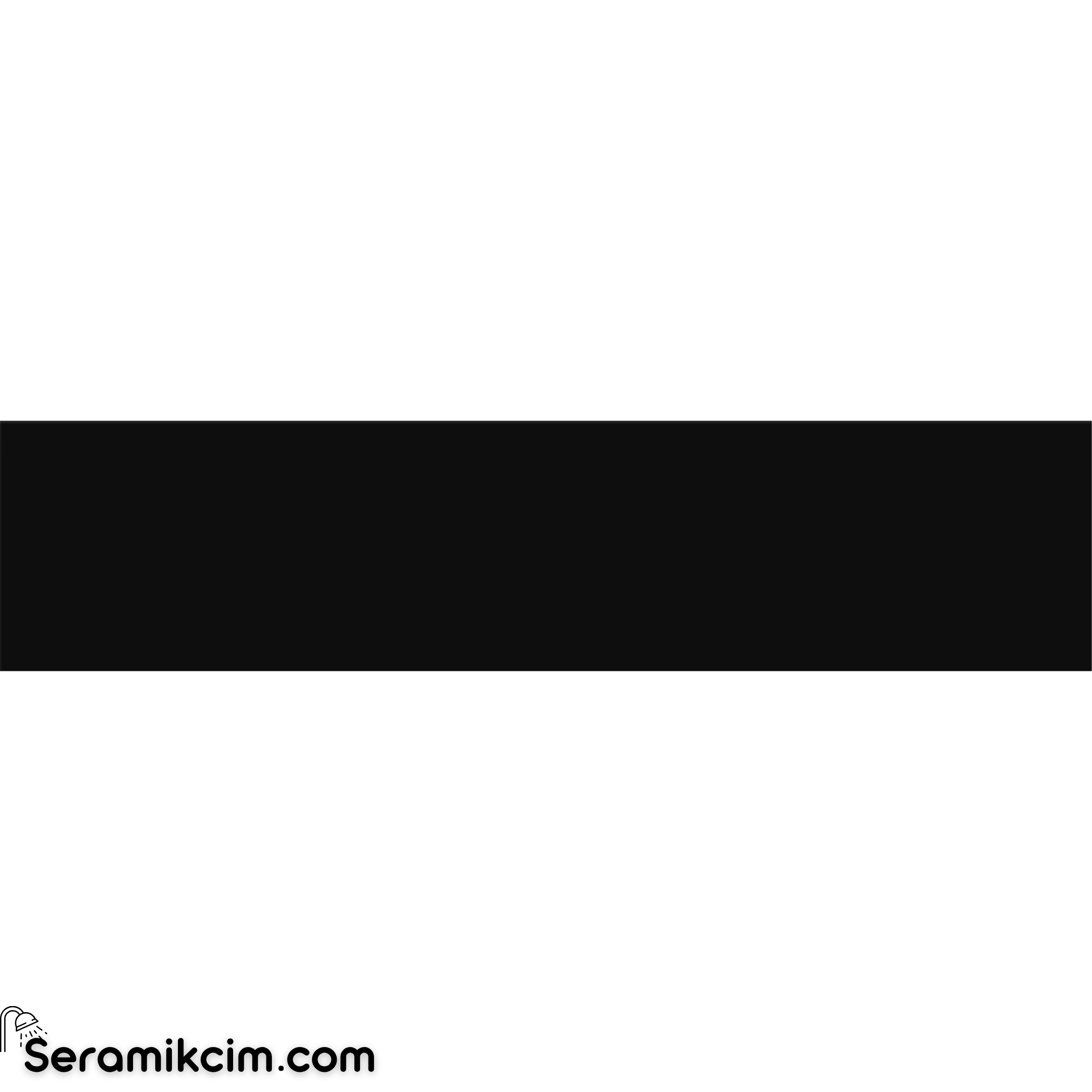 Arch Seramik 5X20 Black Flat Matt