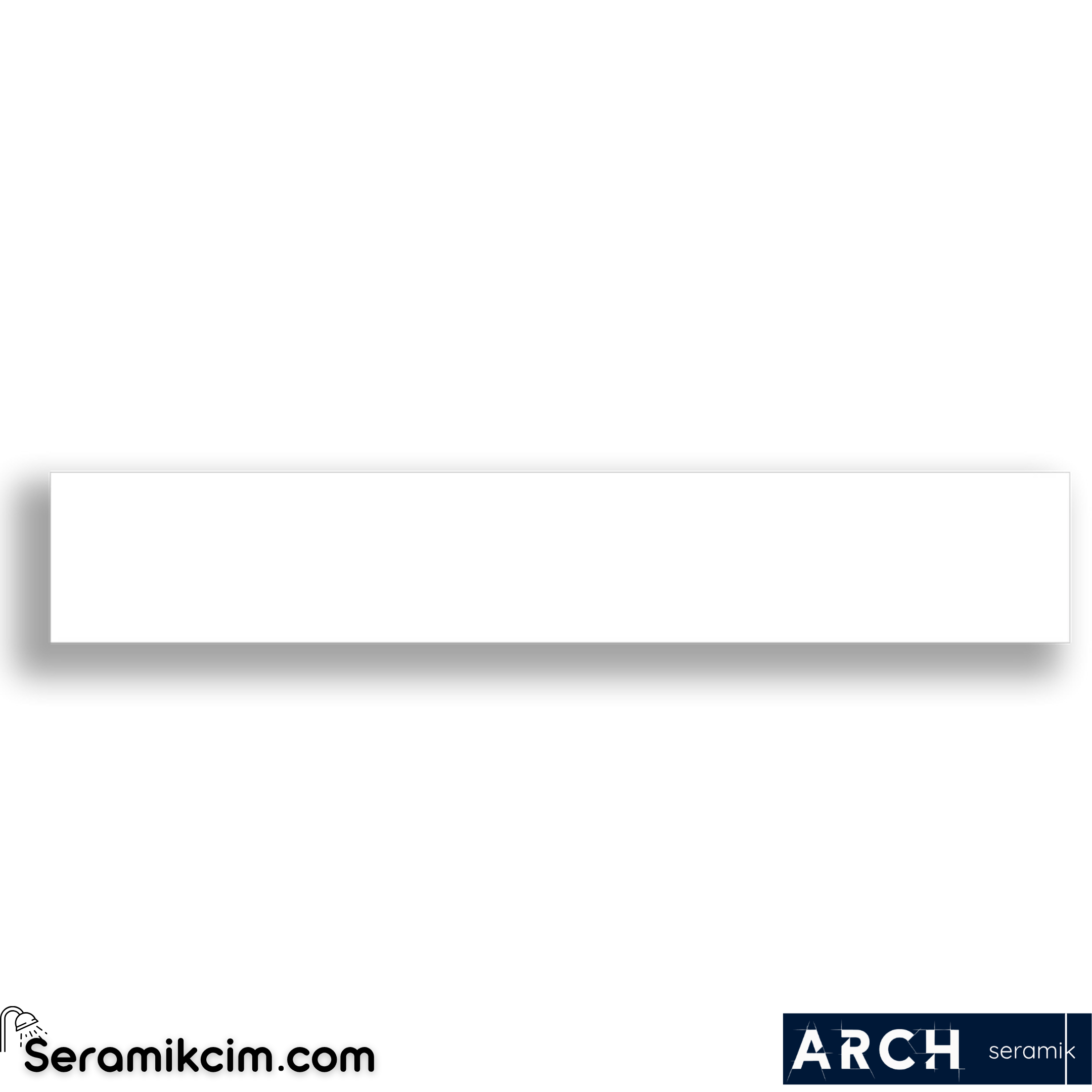Arch Seramik 5x30 Super White Flat Matt