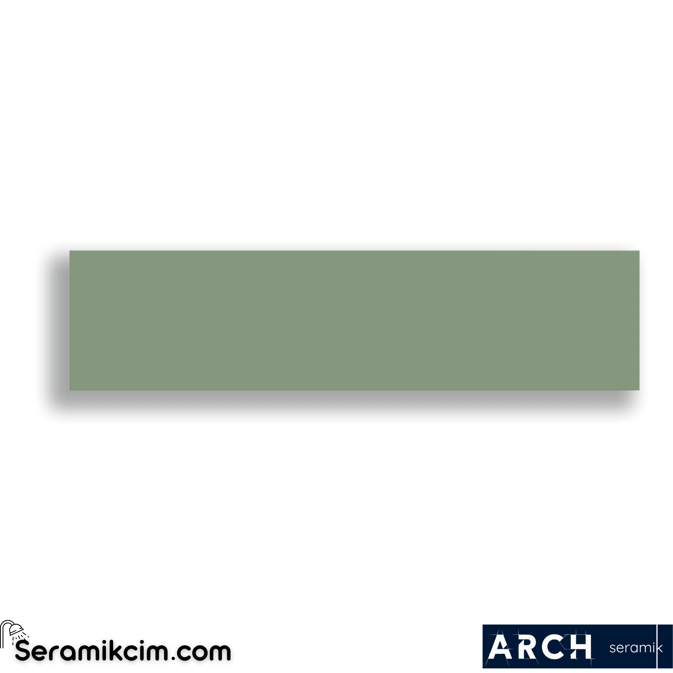 Arch Seramik 7,5x30 cm Sage Flat Glossy
