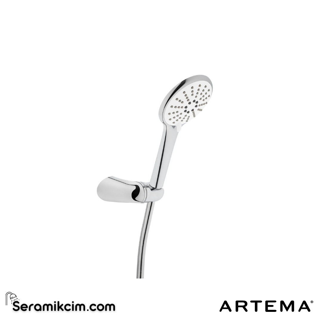 Artema Aquaheat Aquacontrol Square Ankastre Termostatik Duş Seti (Bliss 2F, Bliss 3F) (A42746, A42806, A45792, A45652, A45736STA, A43131) Krom A49294 - A49294
