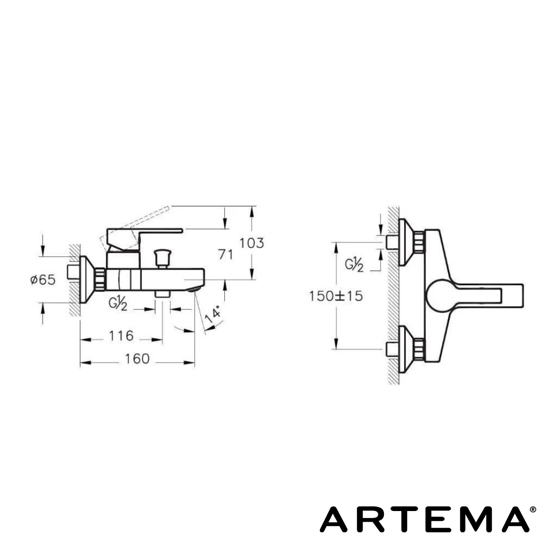 Artema Flo S Banyo Bataryası A42535