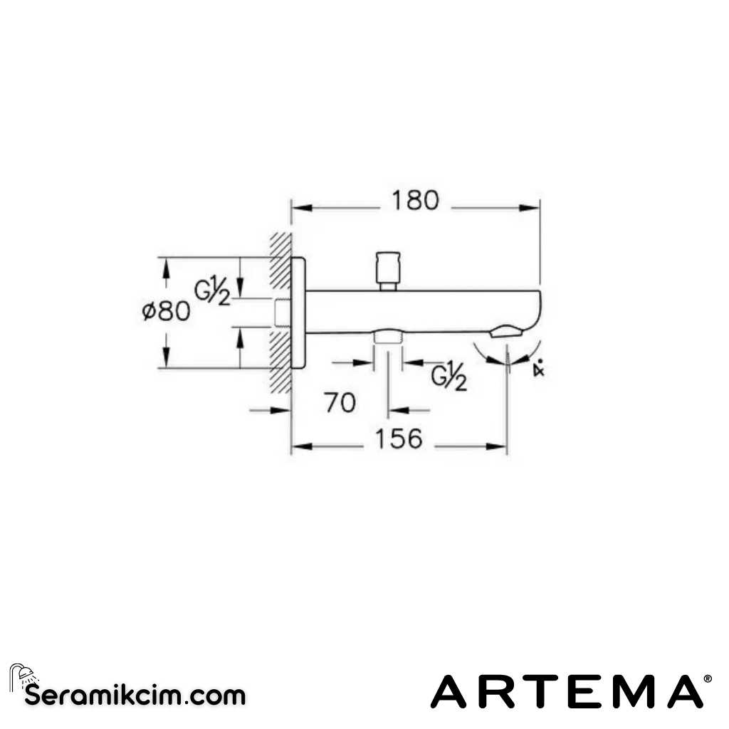 Artema Flow Round Ankastre Duş Seti A49306 - A49306