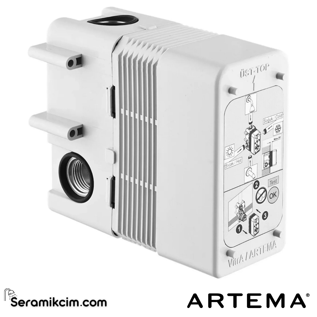 Artema Flow Round Ankastre Duş Seti A49306 - A49306