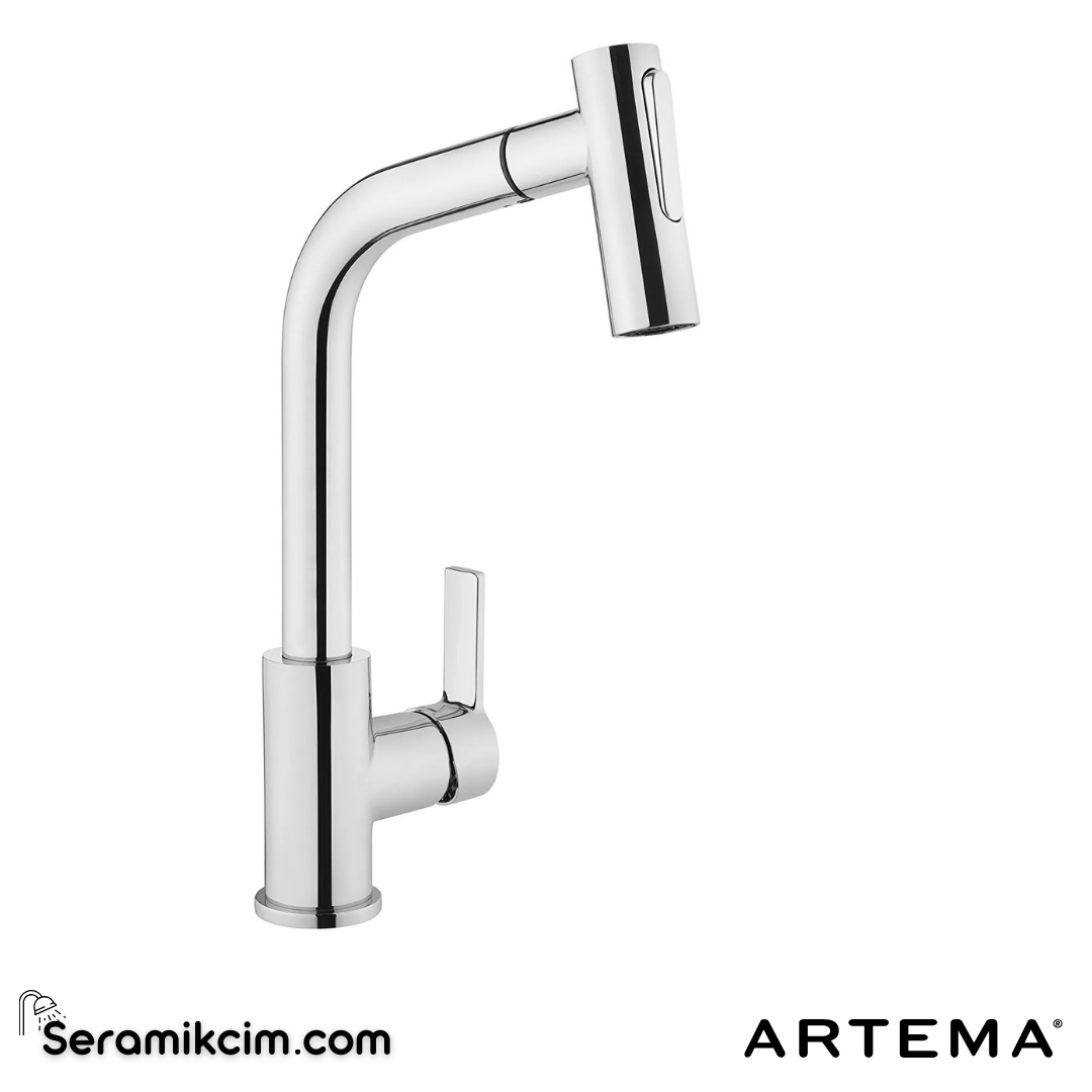 Artema Masterline Maestro Pull-Out Eviye Bataryası Krom A42146 - A42146