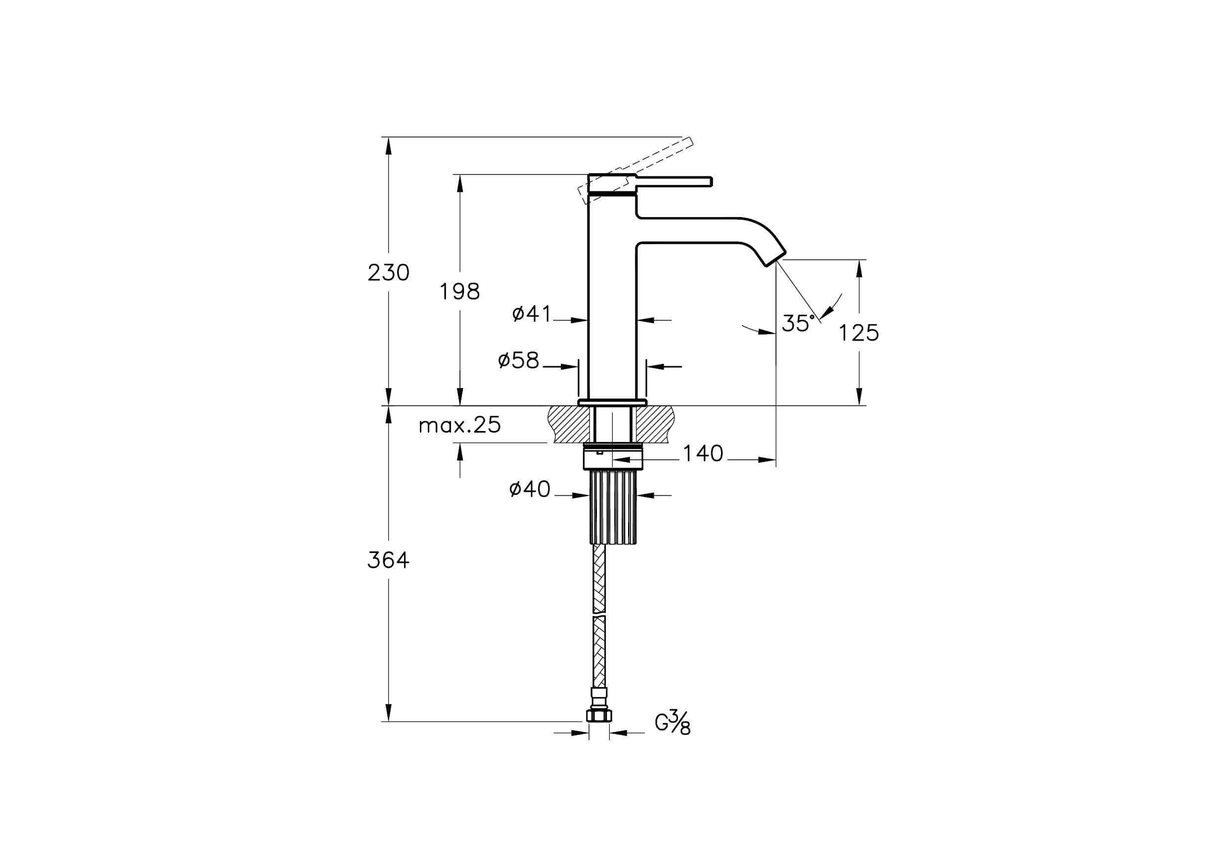 Artema Minimax Round Blueco Lavabo Bataryası (Yüksek) A4353236ENR
