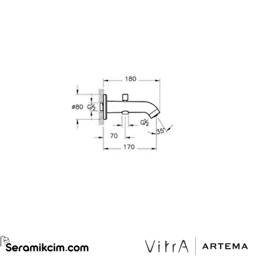 Artema Minimax Round Çıkış Ucu (El Duşu Çıkışlı) Mat Nikel A4354234