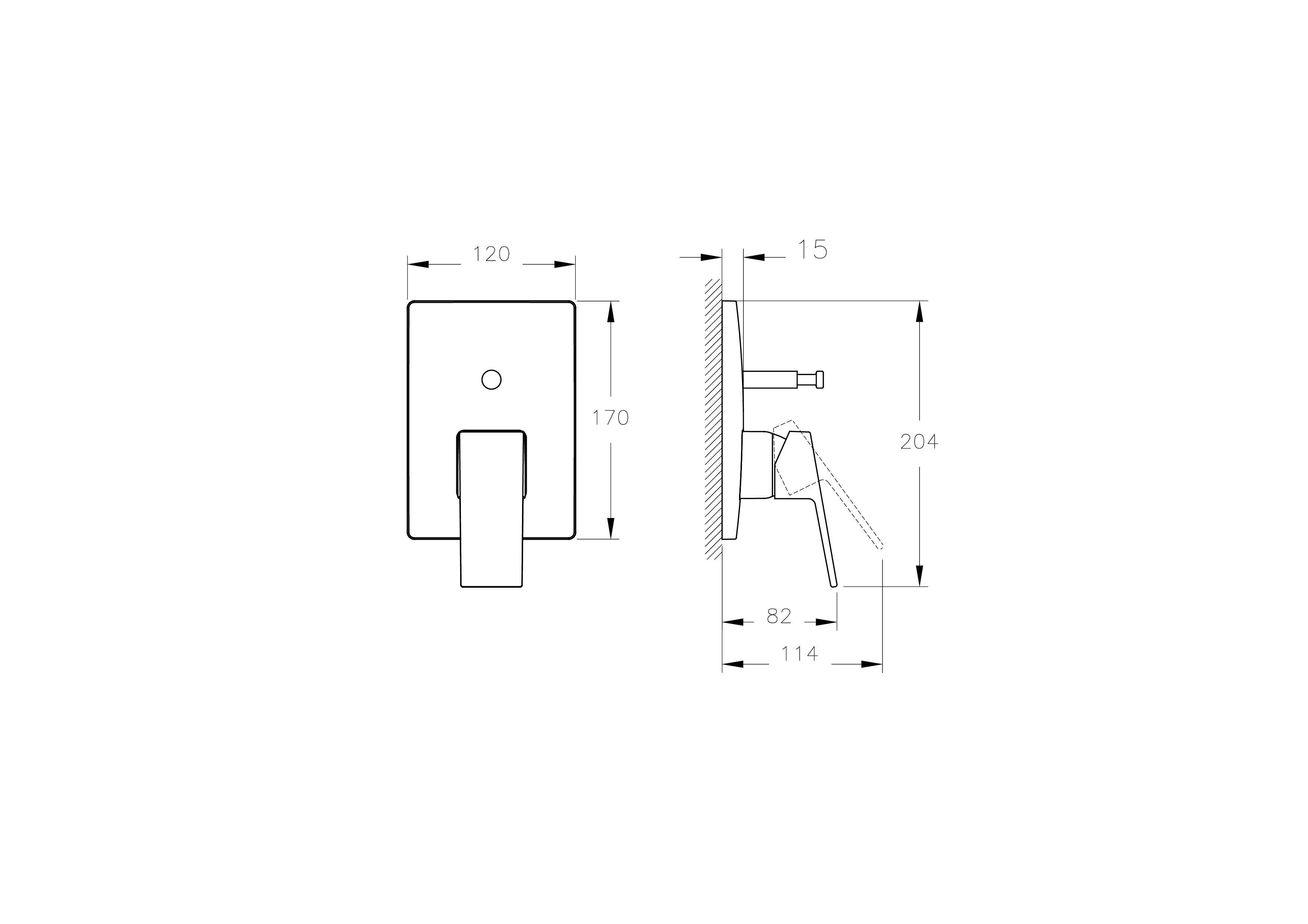 Artema Minimax Square Ankastre Banyo Bataryası Minibox Mekanik Fırçalı Bakır A4373224