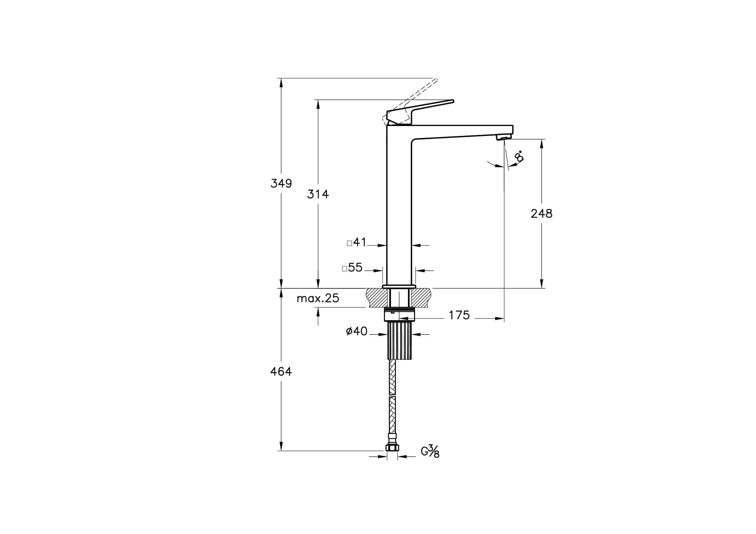 Artema Minimax Square Blueco Çanak Lavabo Bataryası Fırçalı Bakır A43724Enr