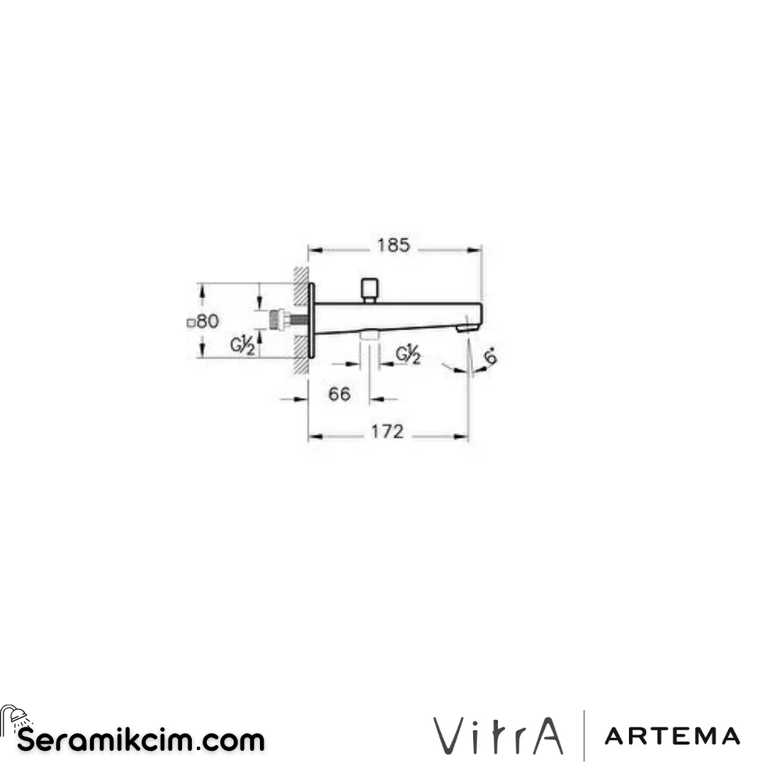 Artema Minimax Square Çıkış Ucu (El Duşu Çıkışlı) Fırçalı Altın A4359525