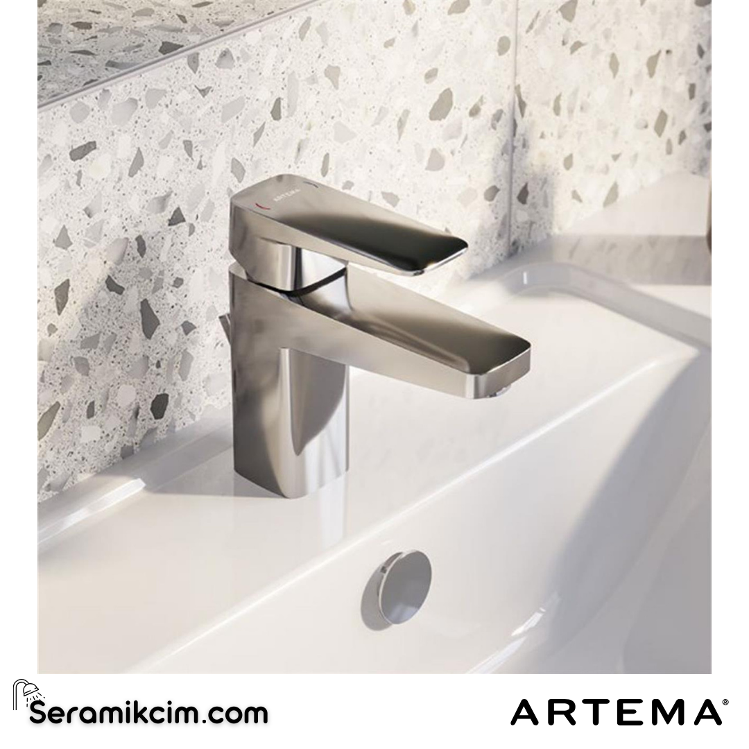Artema Root Square Lavabo Bataryası Krom A42732 - A42732