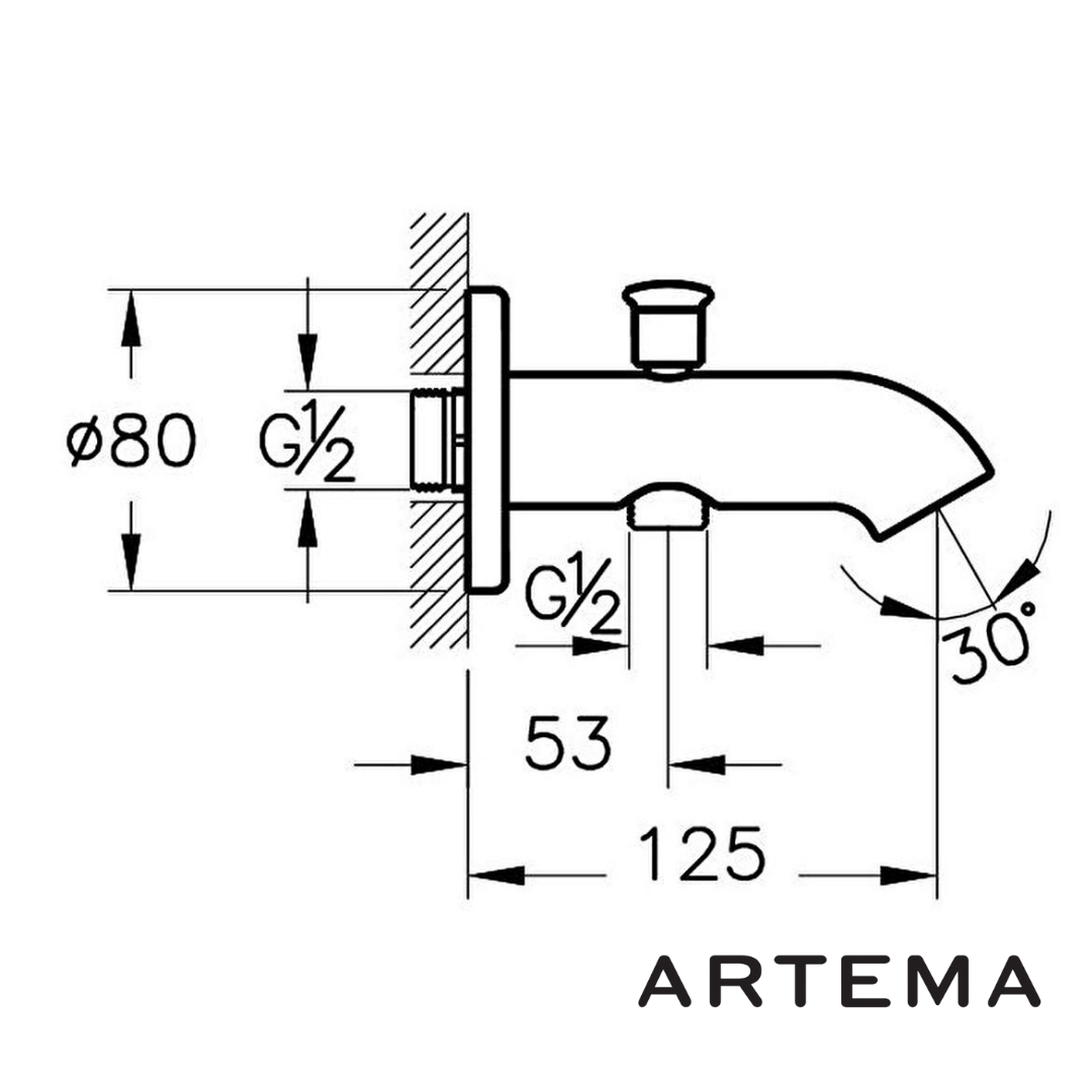 Artema Win S Banyo Bataryası Çıkış Ucu El Duşu Çıkışlı A42607