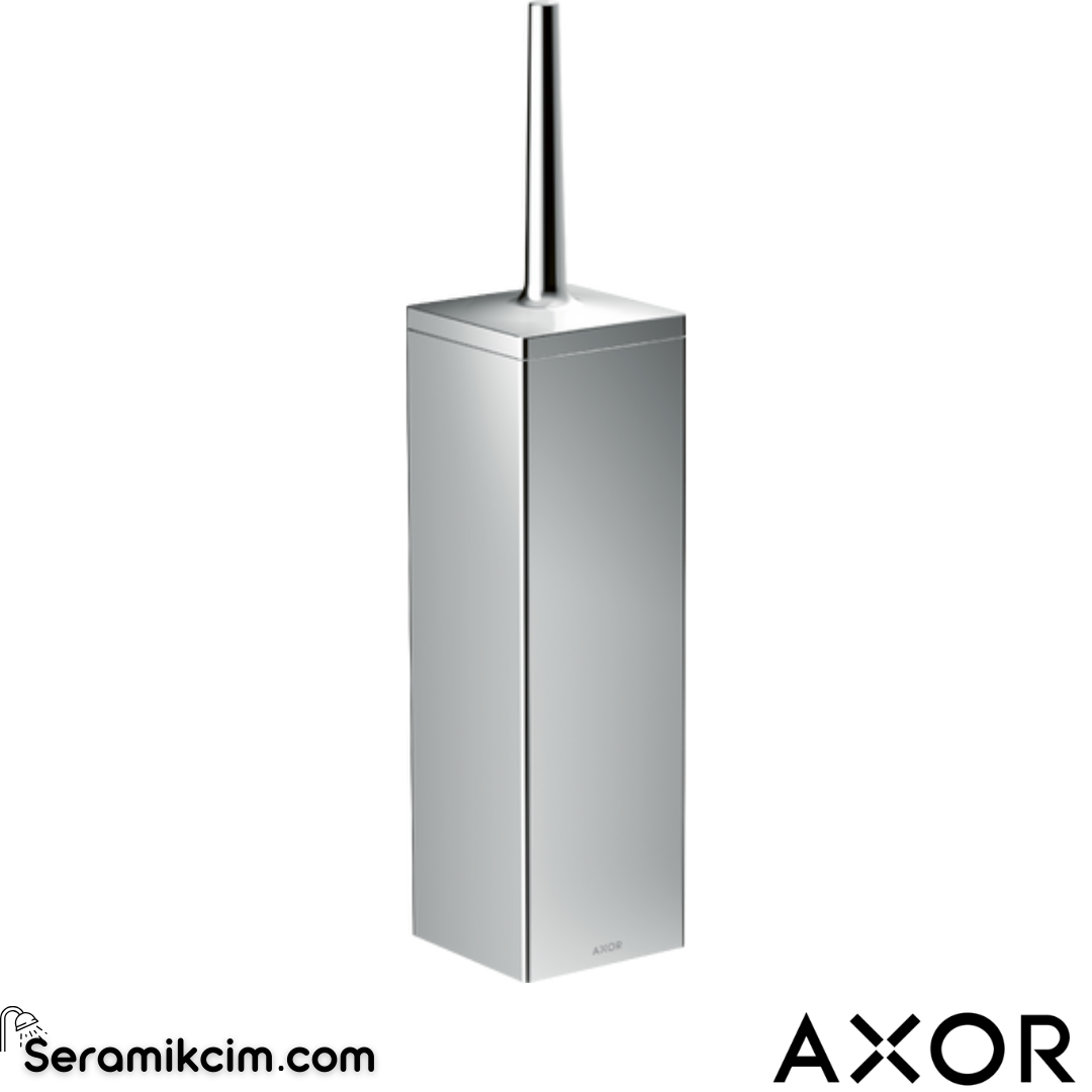 Axor Universal Rectangular Tuvalet Fırçalığı duvardan Krom 42655000