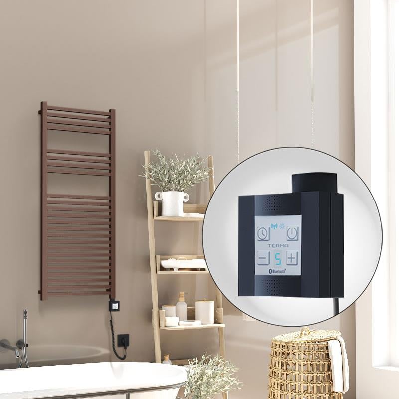 Barbados Elektrikli Havlupan 500x1200 Bakır Eskitme Parlak (KTX4 Termostat) 600W Spiral Kablolu