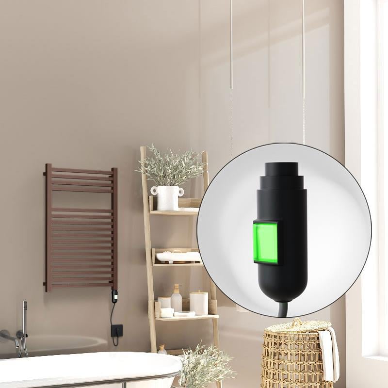 Barbados Elektrikli Havlupan 500x800 Bakır Eskitme Parlak (On/Off Düğmeli) 300W