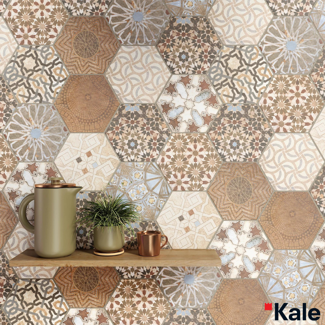 Çanakkale Seramik GS-A3001 Hexagon Krem 17,5x20