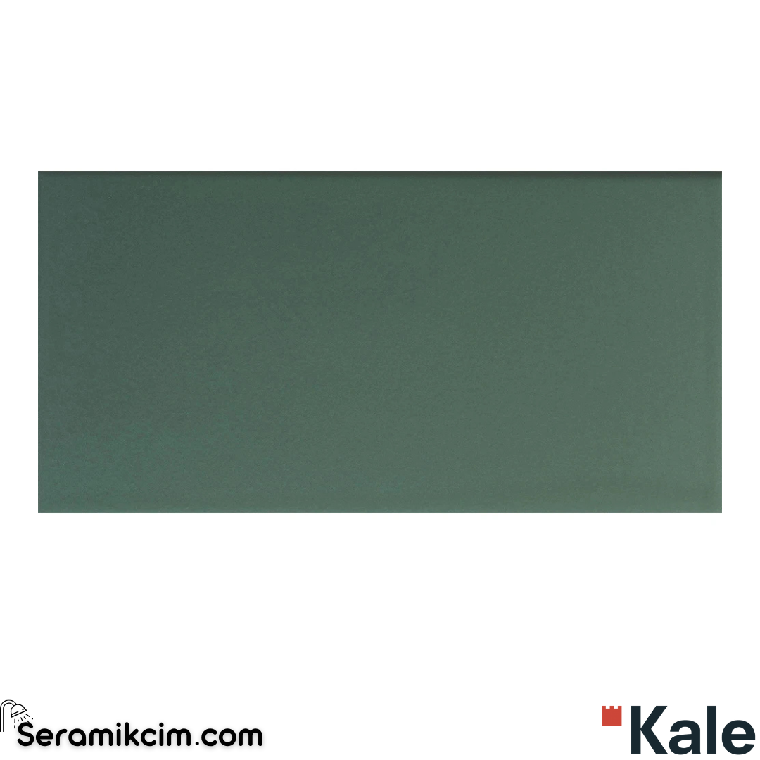 Çanakkale Seramik Mas-3137 Tiny Deep Yeşil Düz 10X20