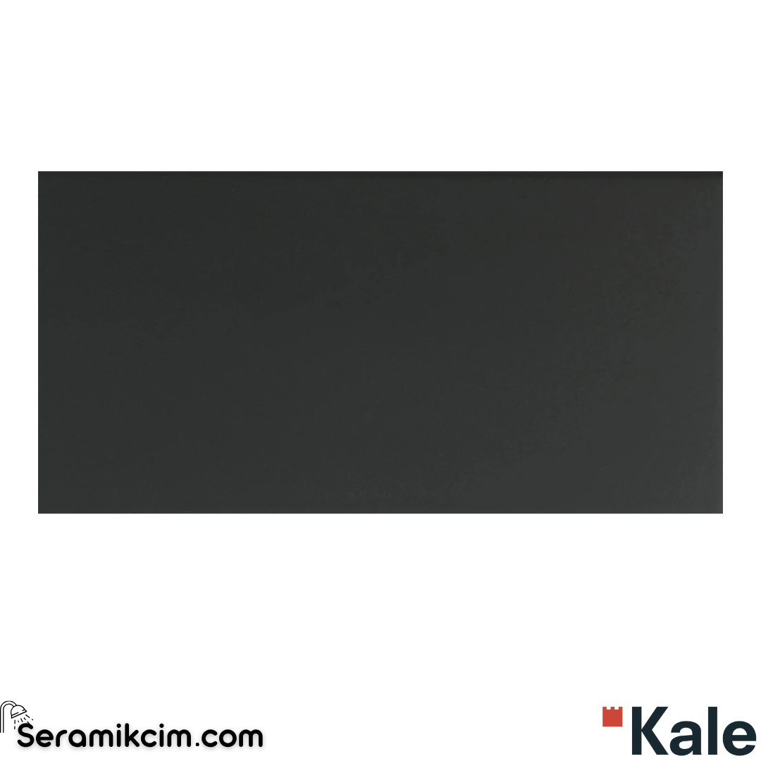 Çanakkale Seramik Mas-3140 Tiny Deep Siyah Düz 10X20