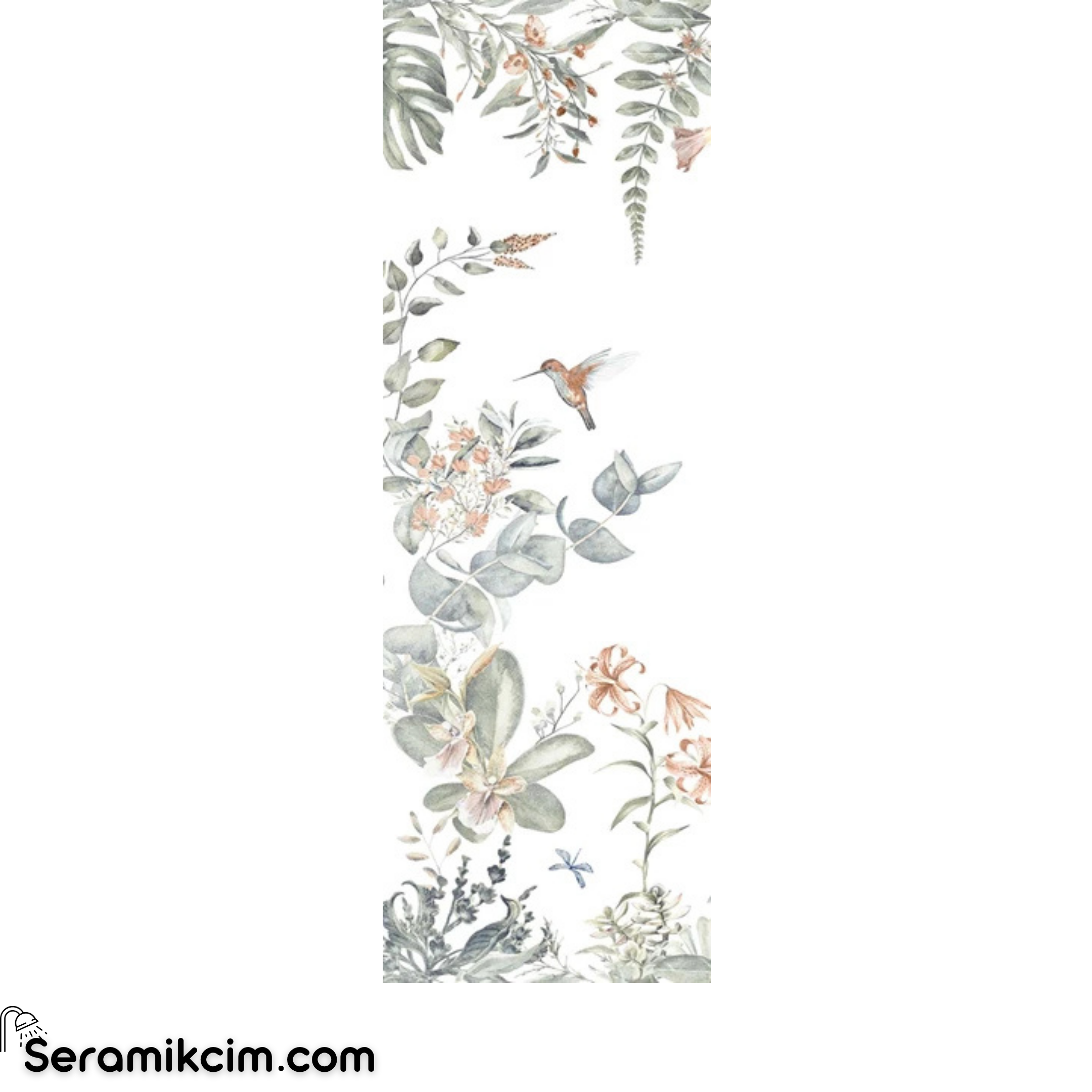 Çanakkale Seramik Mas-6890R Shiro Bloom 3 Modül 40X120 R