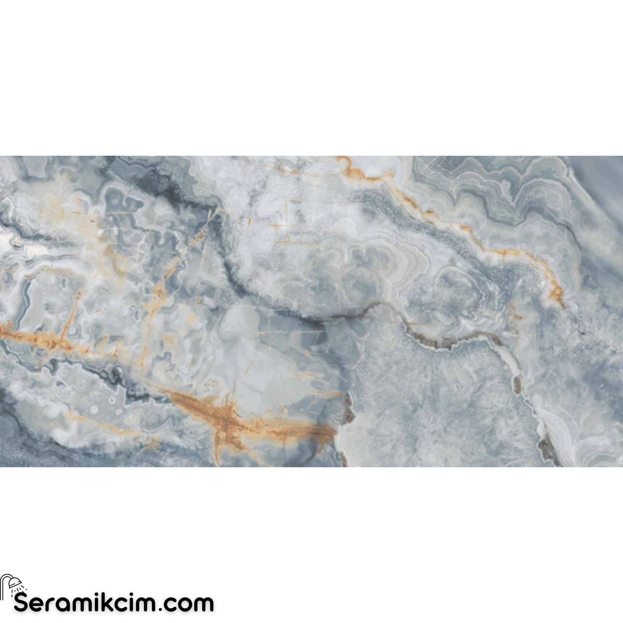 Çanakkale Seramik Mpb-R1163 Onyx Agate Mavi Yzg -T 60X120