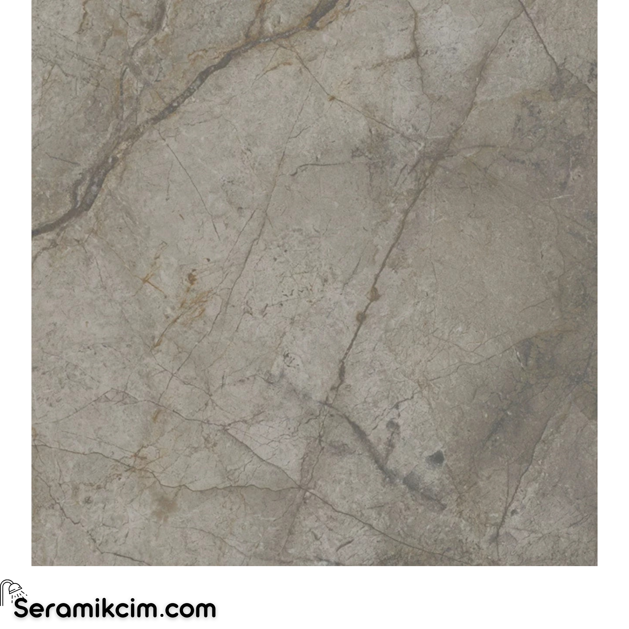 Çanakkale Seramik Mpb-U302 Silver River Dark Parlak 59x59R