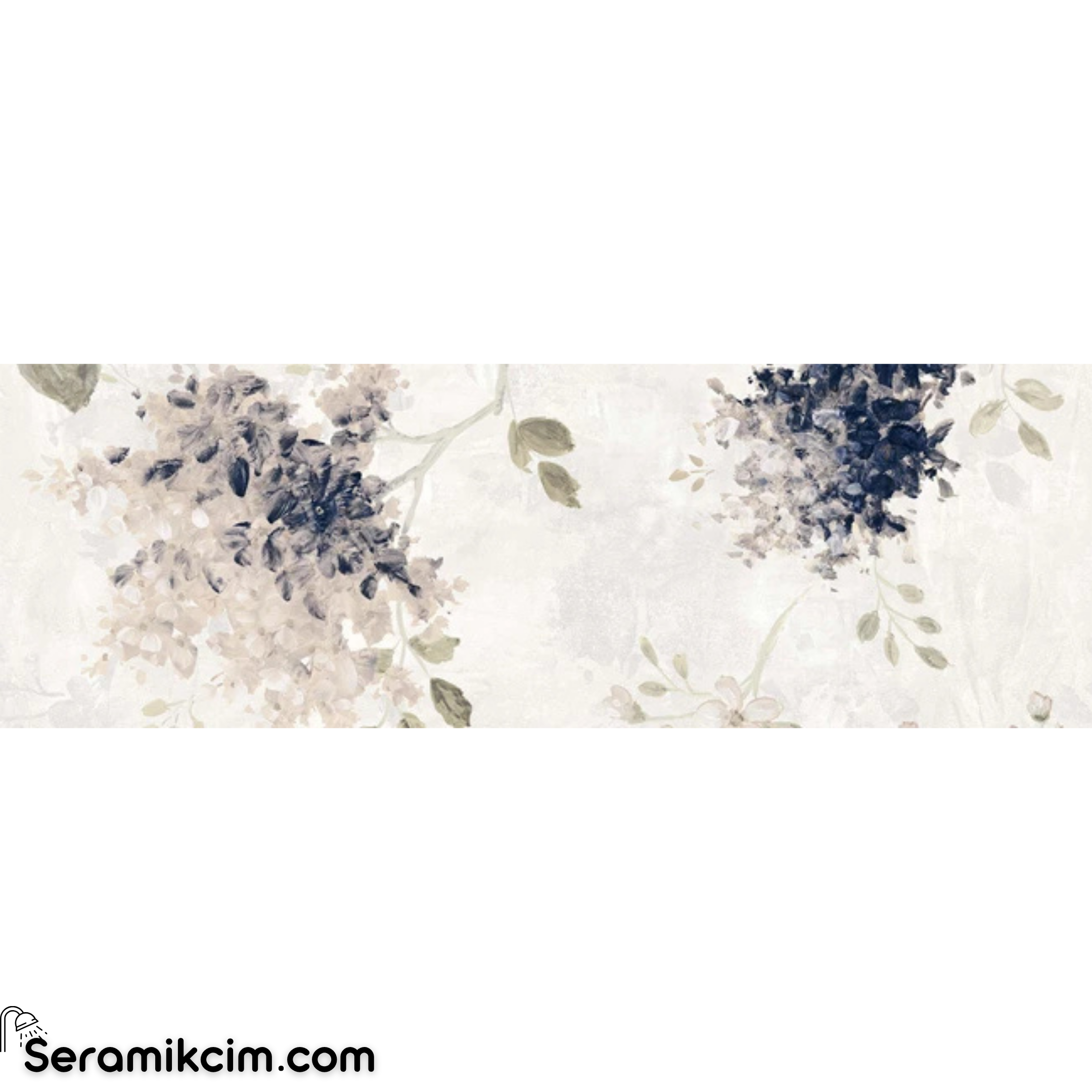 Çanakkale Seramik Vılla Deste Wisteria Dekor 3 Modül 40x120 R