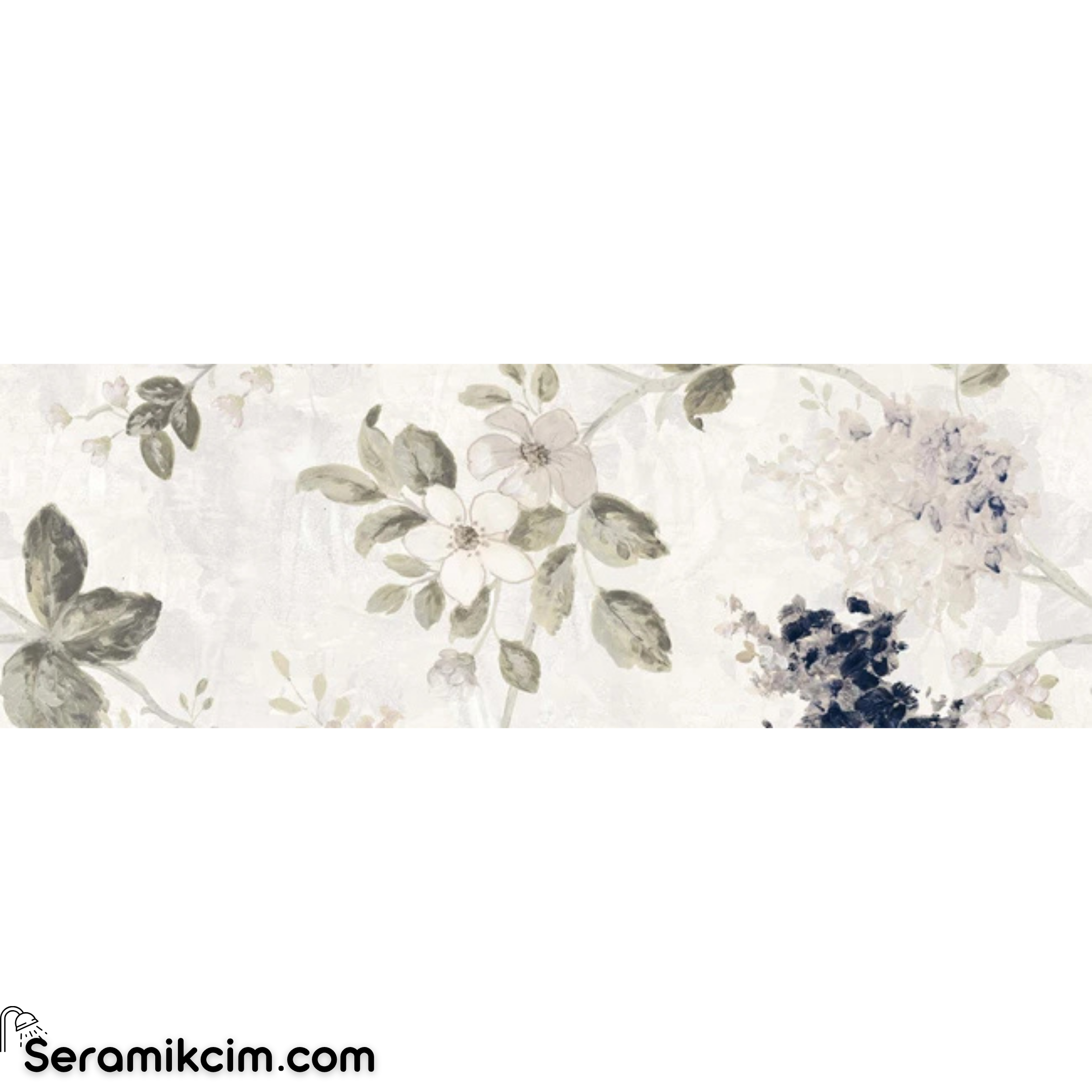 Çanakkale Seramik Vılla Deste Wisteria Dekor 3 Modül 40x120 R