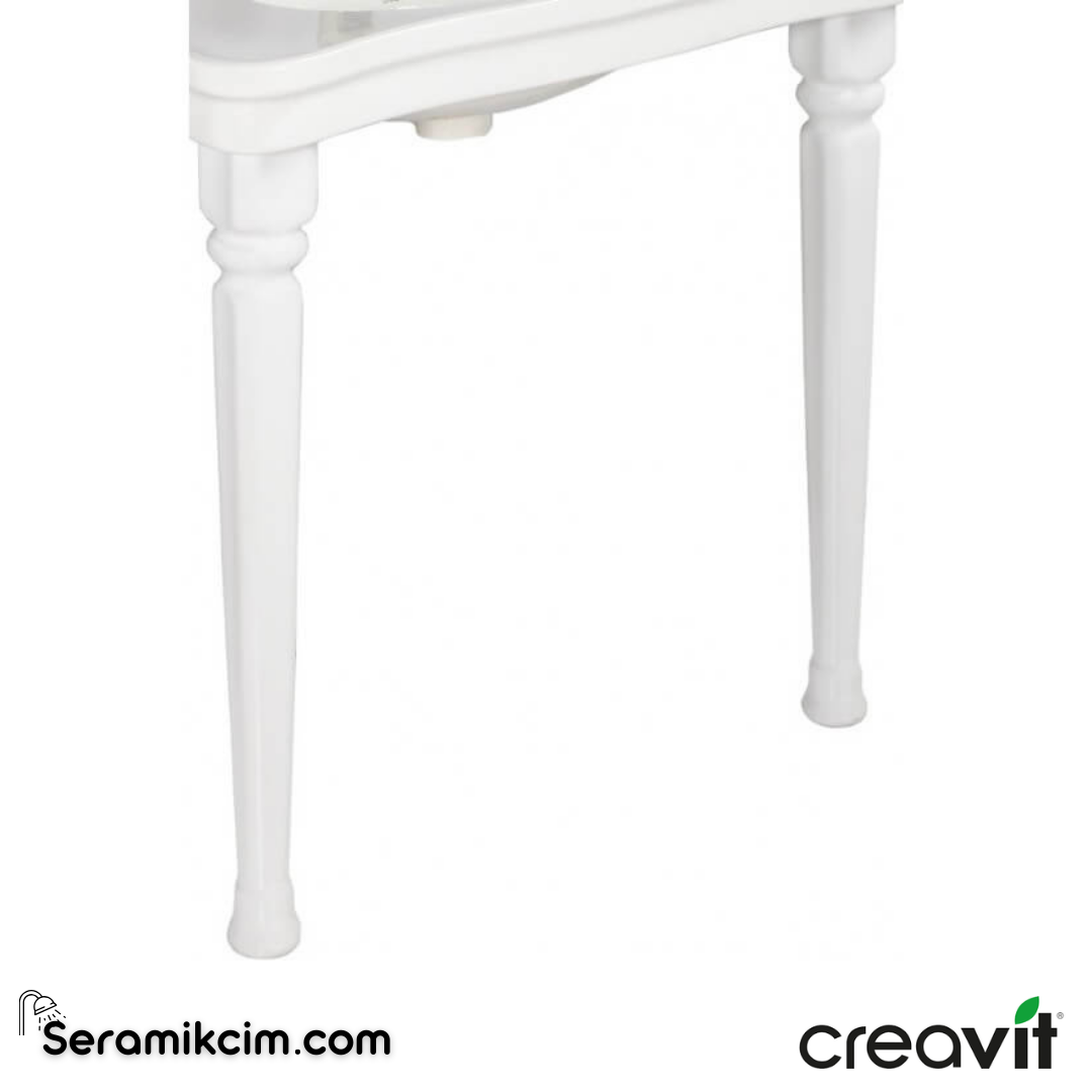 Creavit Antik Konsol Ayak Extra Beyaz KL270-00CB00E-0000 - KL270-00CB00E-0000