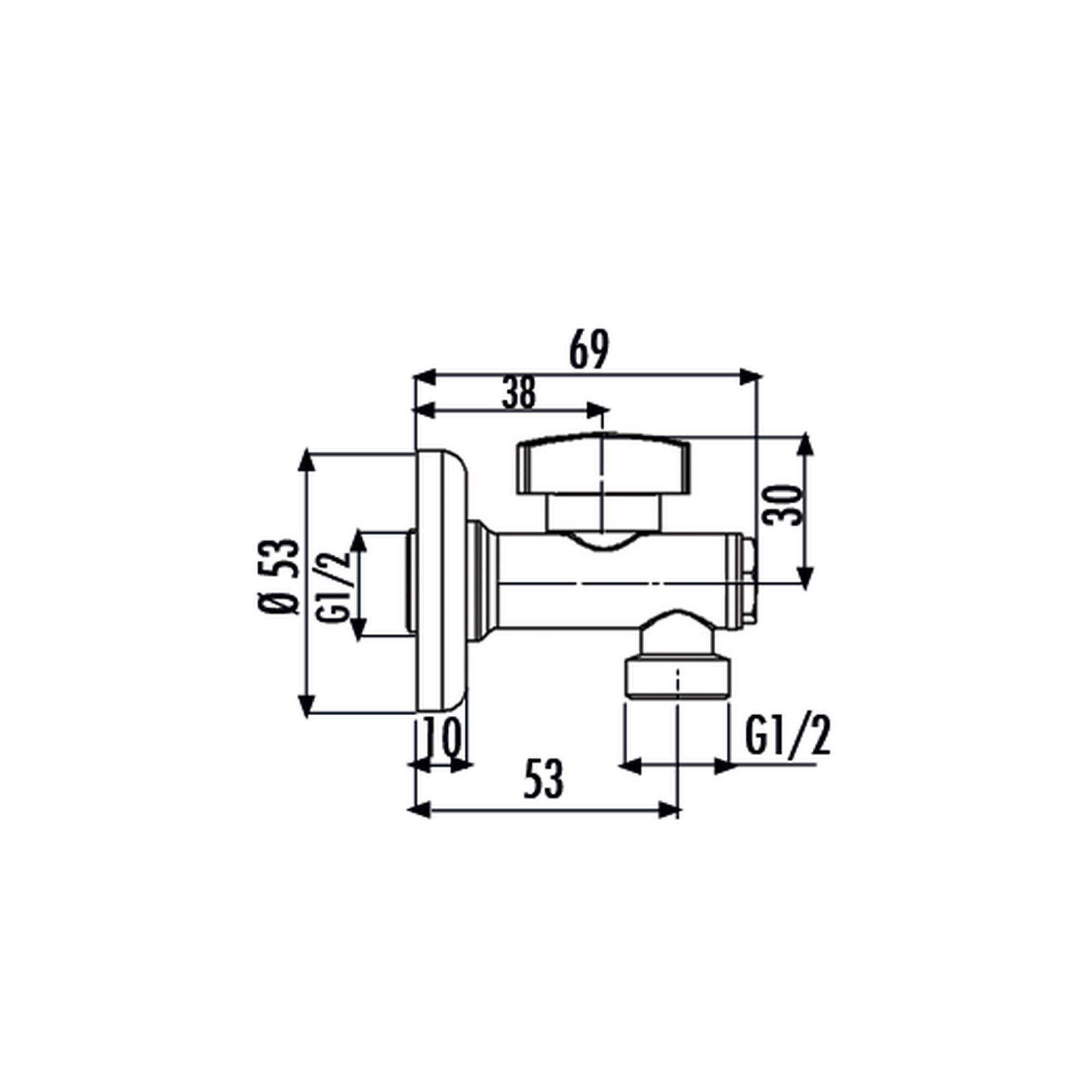 Creavit Ara Musluk Filtreli 1/2 - 3/8 (Krom) MS.FMC213