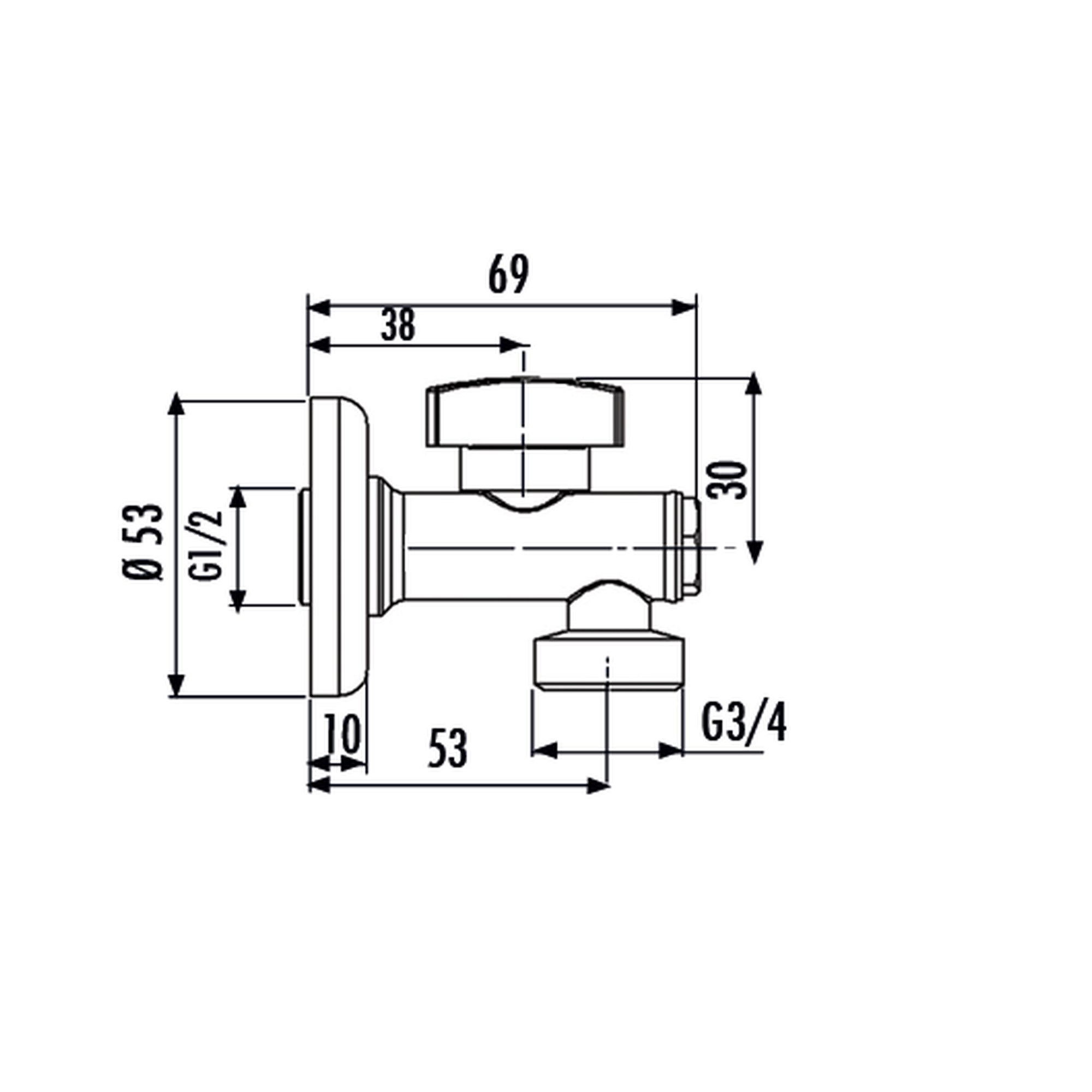 Creavit Çamaşır Musluğu Filtreli 1/2-3/4 (Krom) MS.FTC406