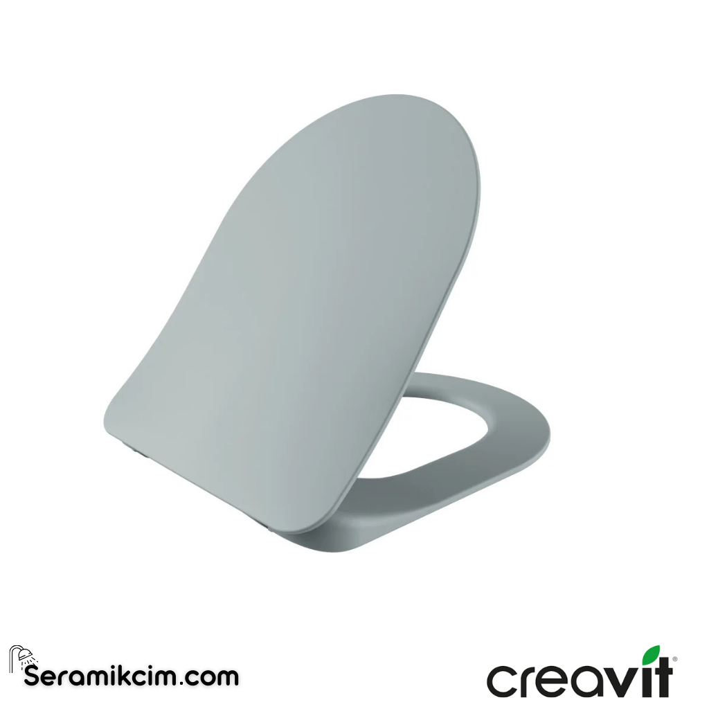 Creavit Duck DP.YK. Cool Grey Mat Klozet Kapağı KC0903.01.1800E - KC0903.01.1800E