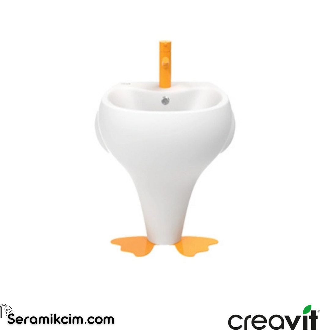 Creavit Ducky Lavabo 40x52 cm Extra Beyaz DC052-00CB00E-0000