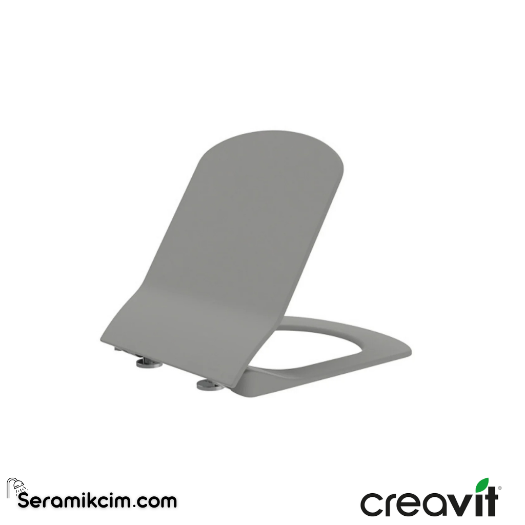Creavit Elegant DP.YK. Cool Grey Mat Klozet Kapağı KC1103.01.1800E - KC1103.01.1800E